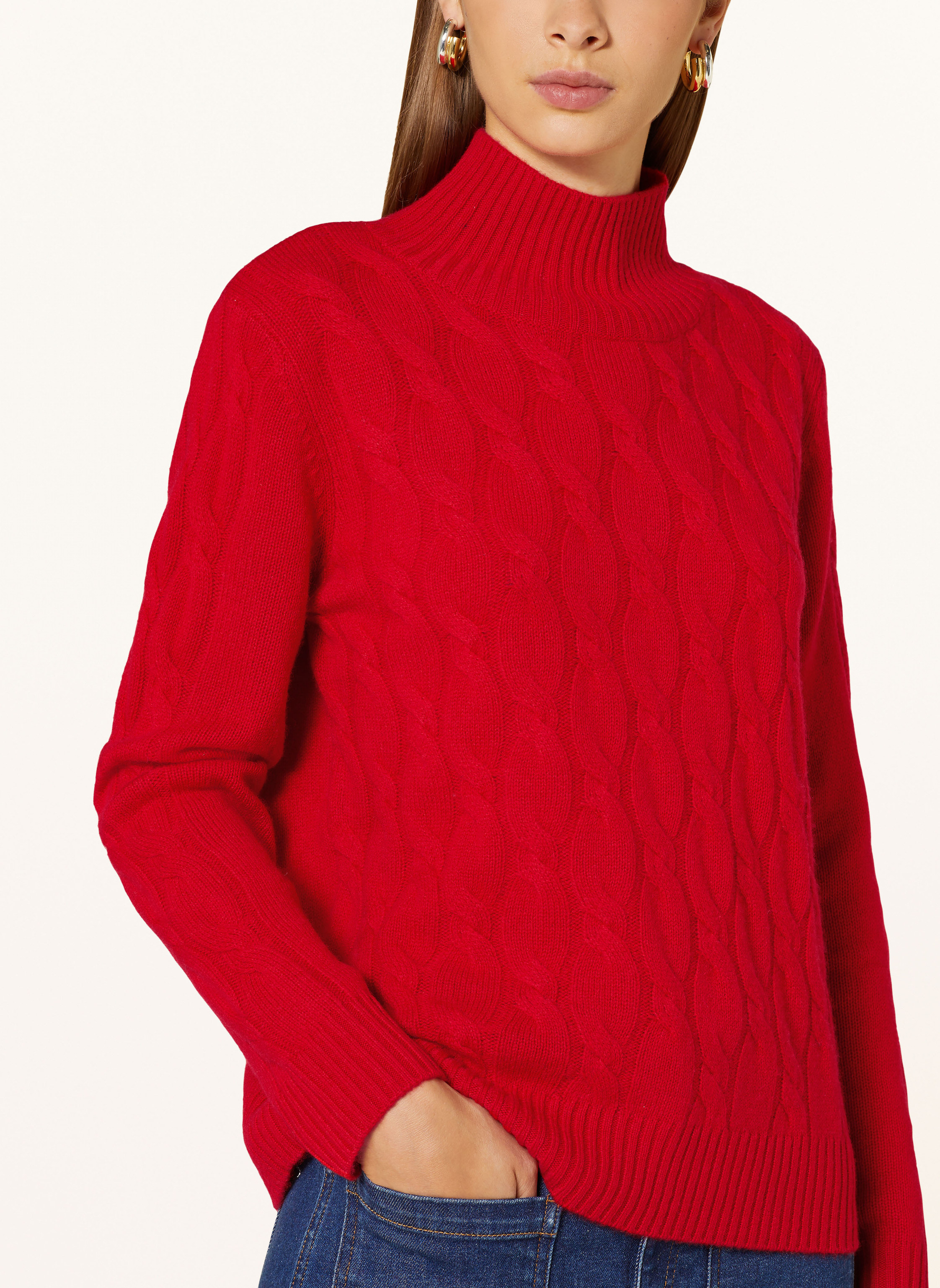 Thumbnail - Darling Harbour Pullover Mit Cashmere rot