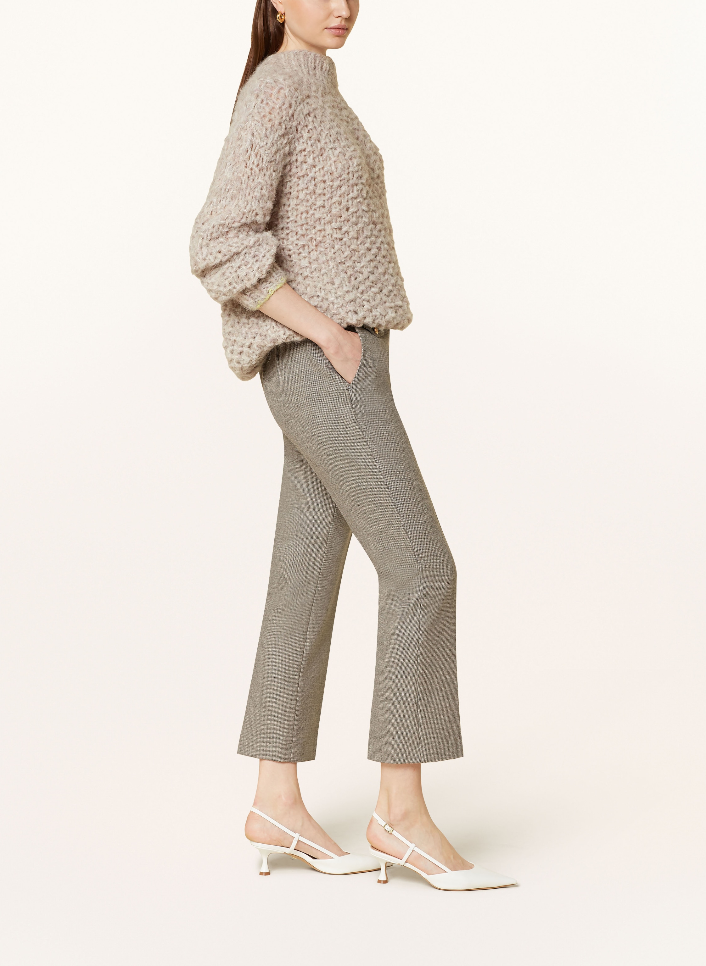 Thumbnail - Seductive Bootcut-Hose Inez grau