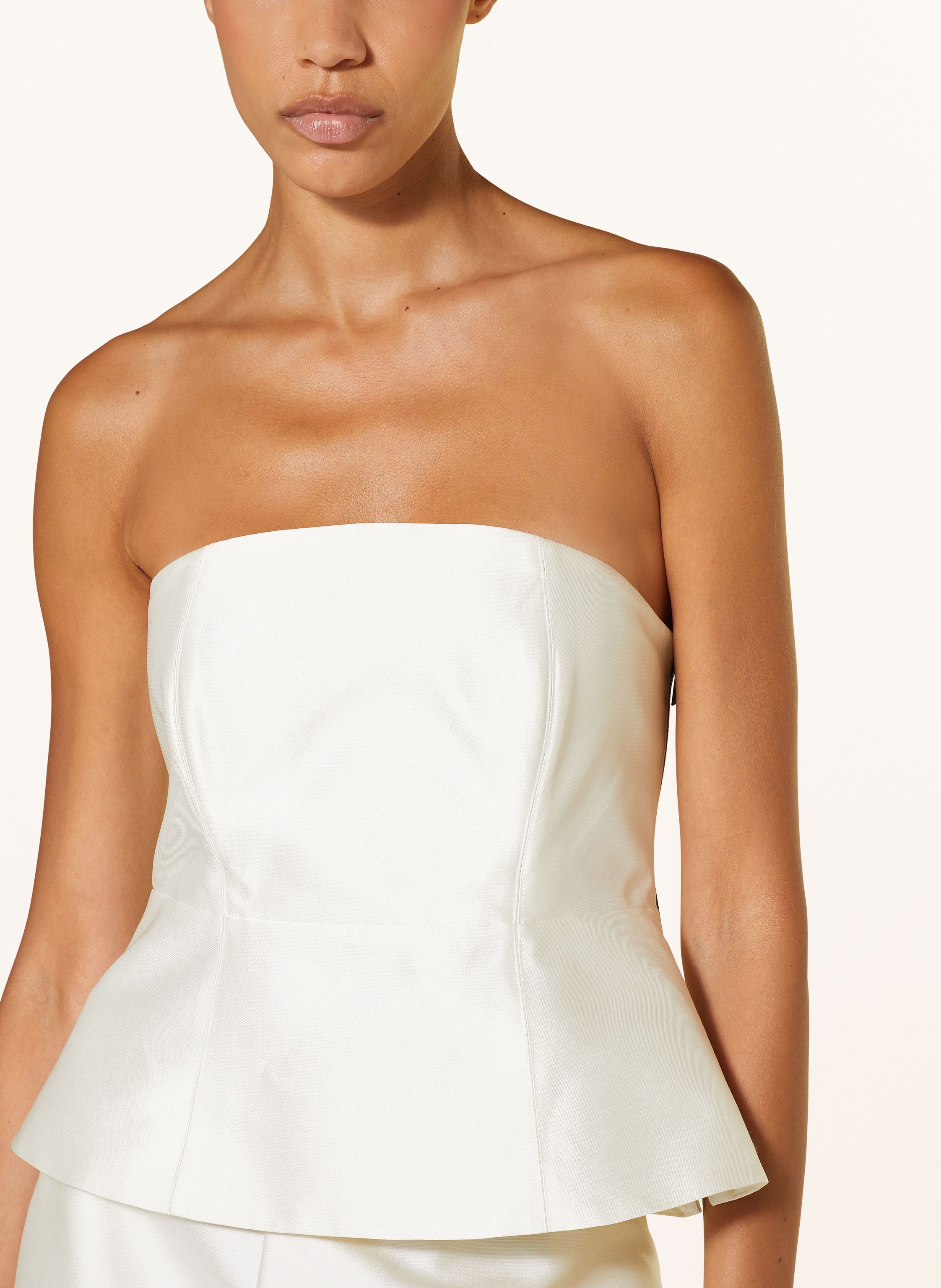 Thumbnail - Luisa Cerano Off-Shoulder-Top Aus Leinen weiss