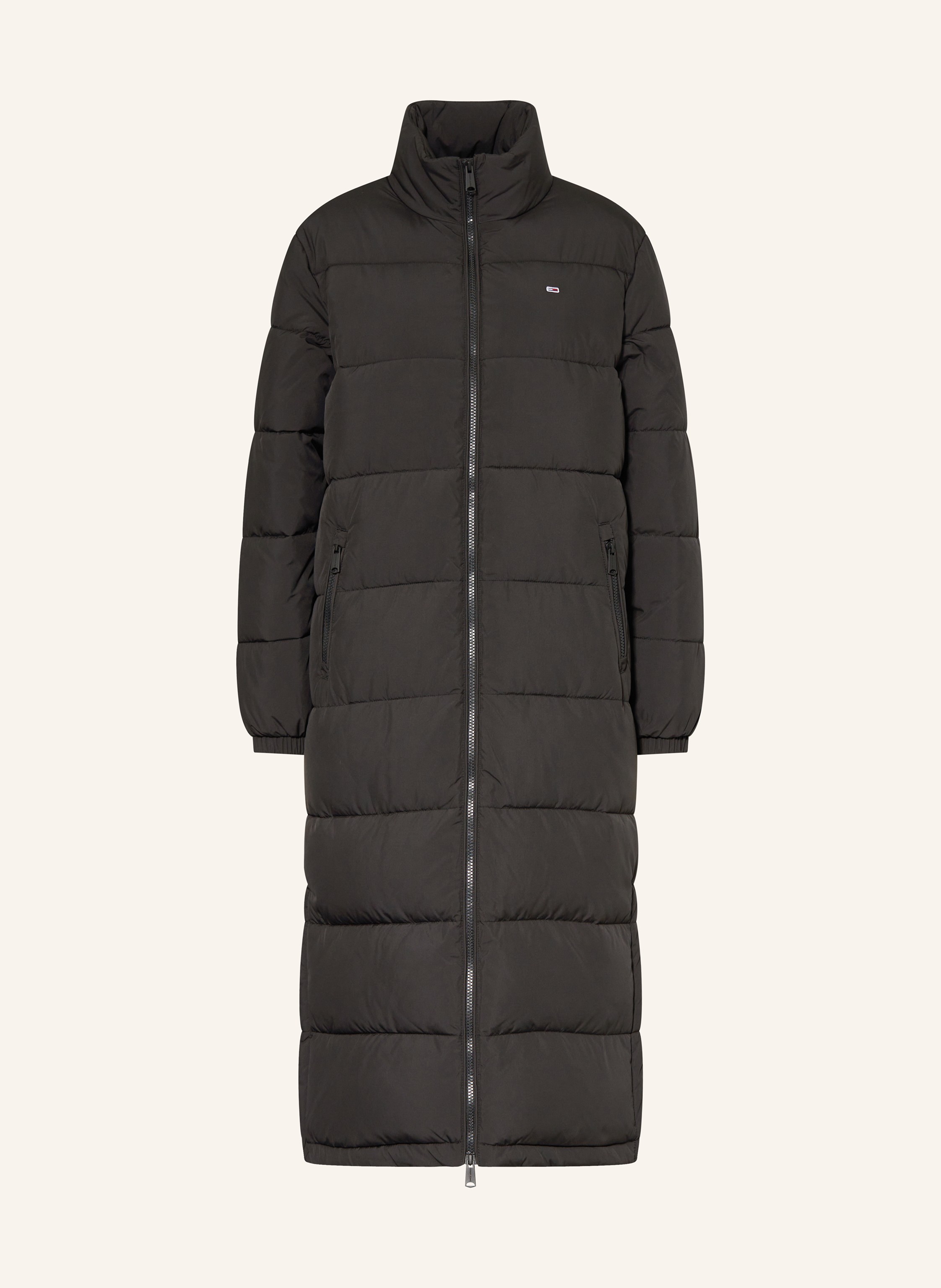 TOMMY JEANS Quilted coat in black