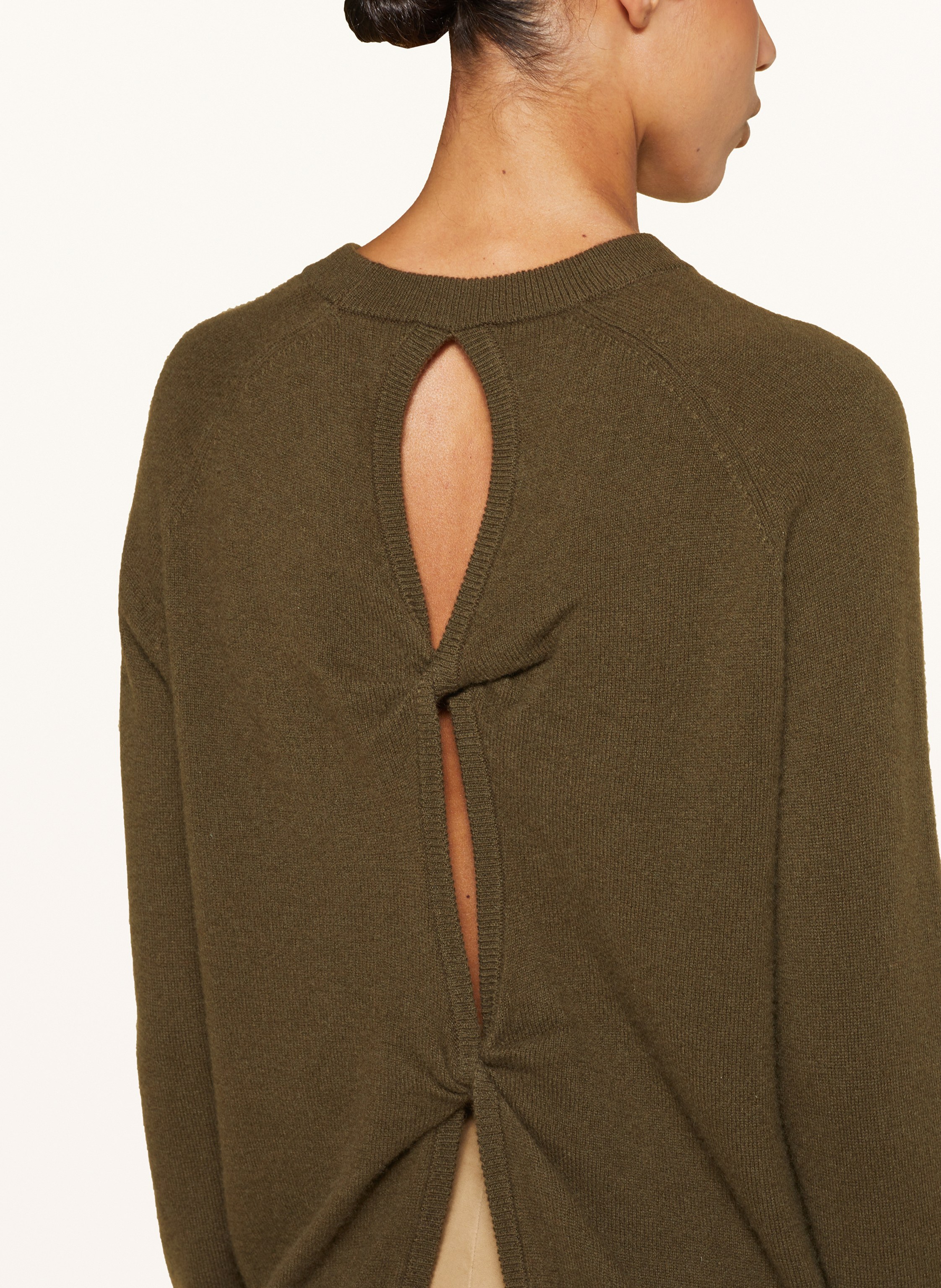 Thumbnail - Christopher Esber Cashmere-Pullover Monument Open Twist Mit Cut-Outs gruen