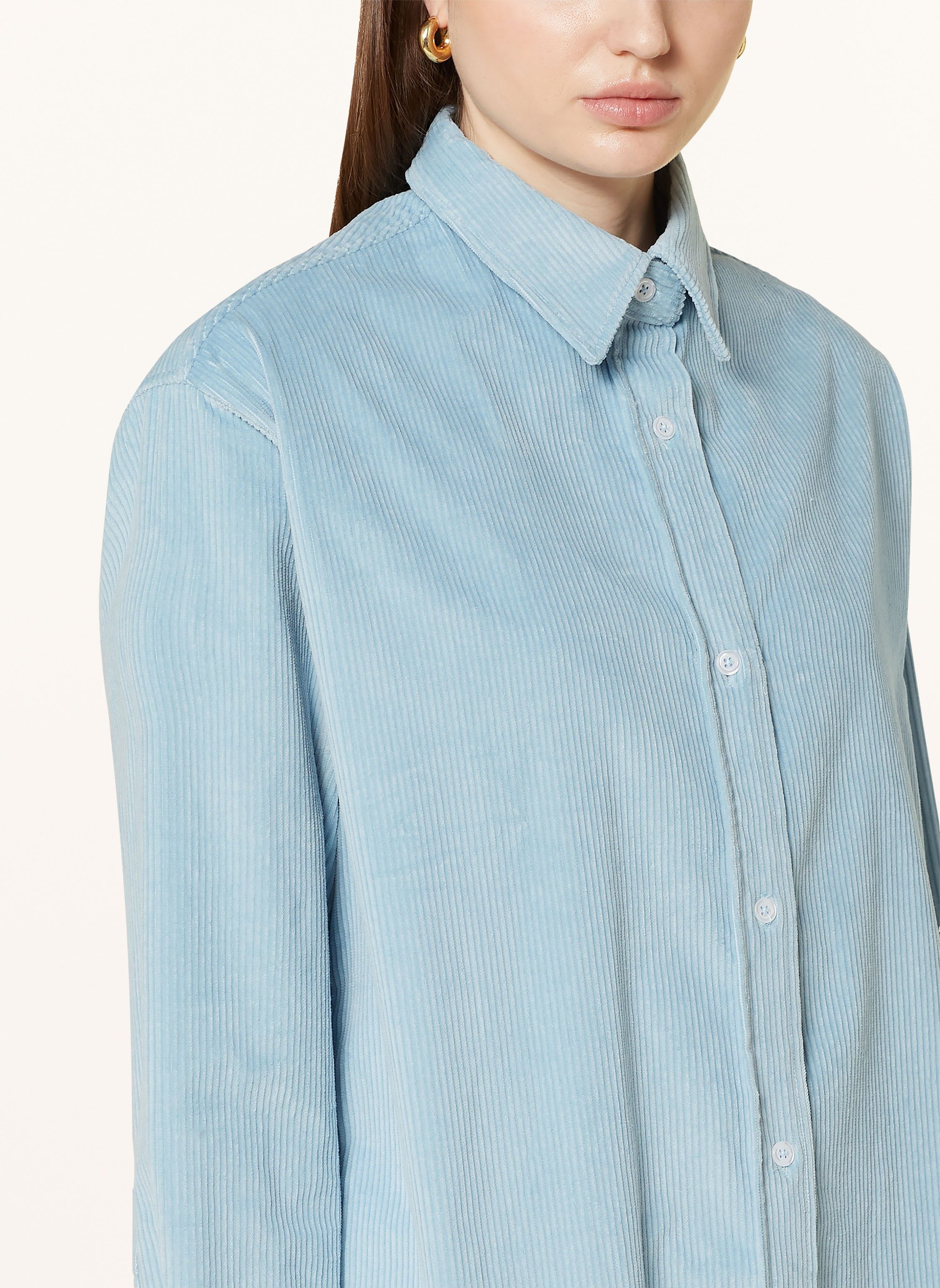 Thumbnail - Rossana Diva Hemdbluse Aus Cord blau