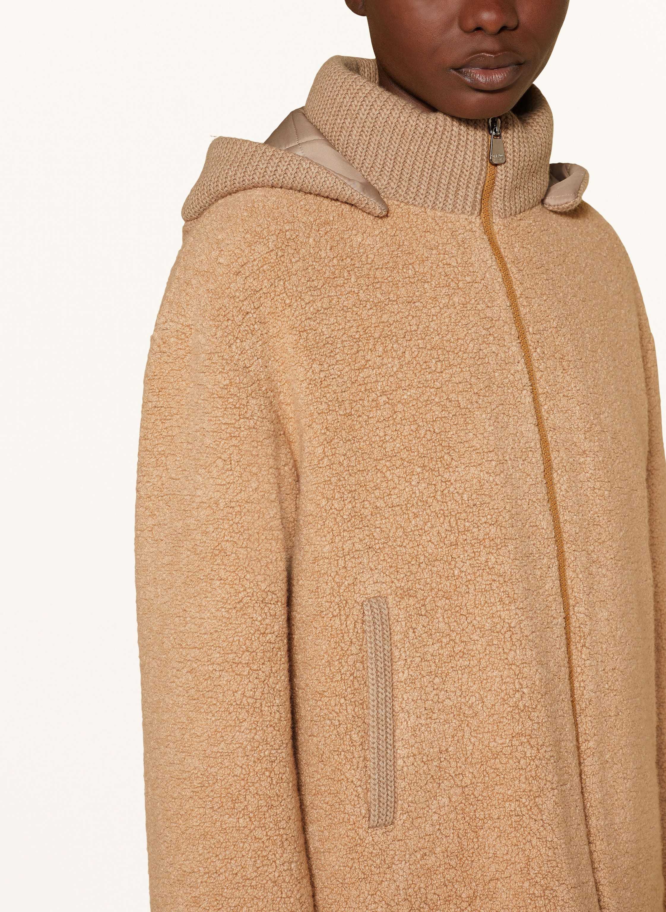 Thumbnail - Icons Cinzia Rocca Teddyfell-Jacke braun