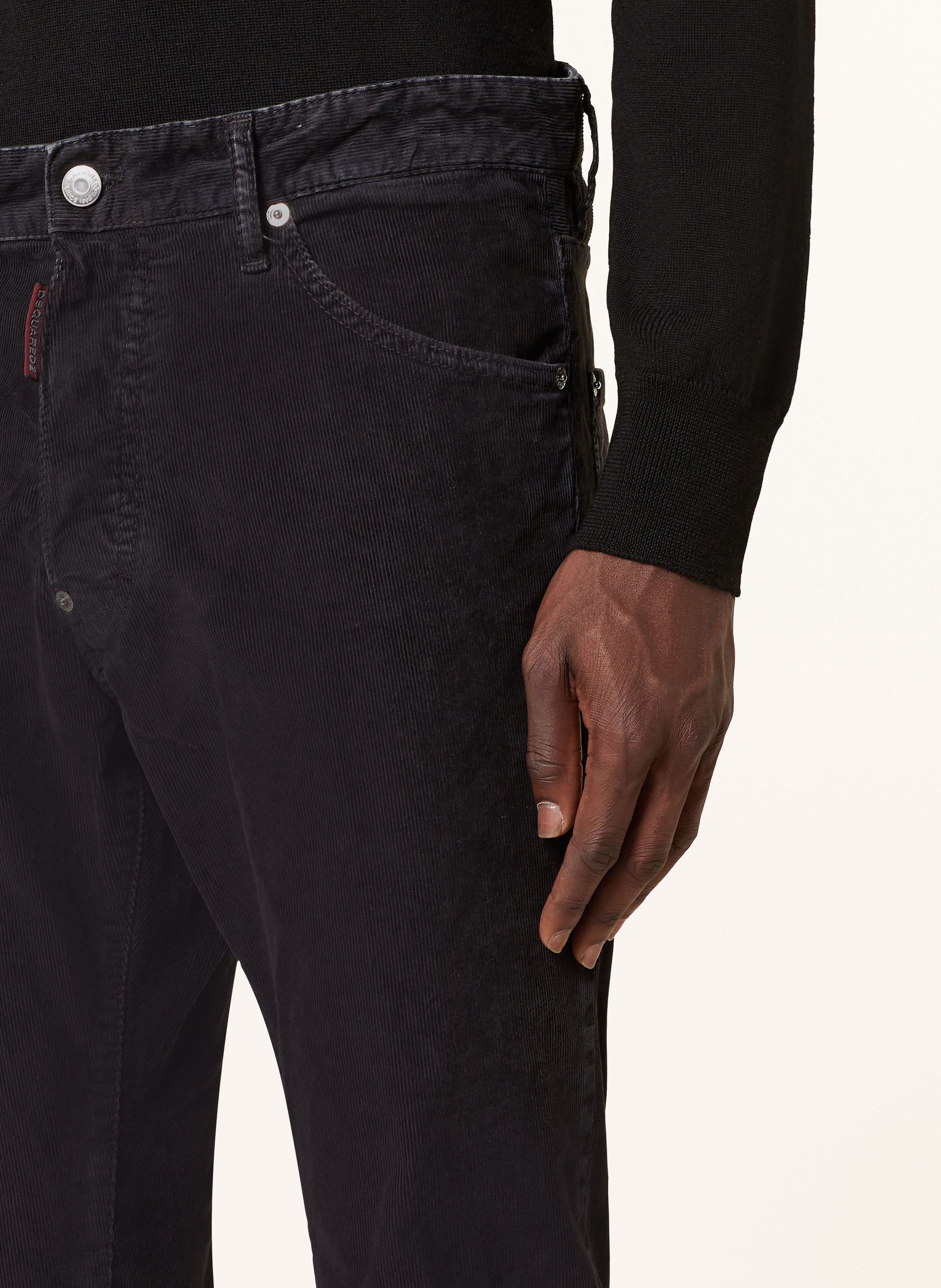 Thumbnail - dsquared2 Cordhose Extra Slim Fit schwarz