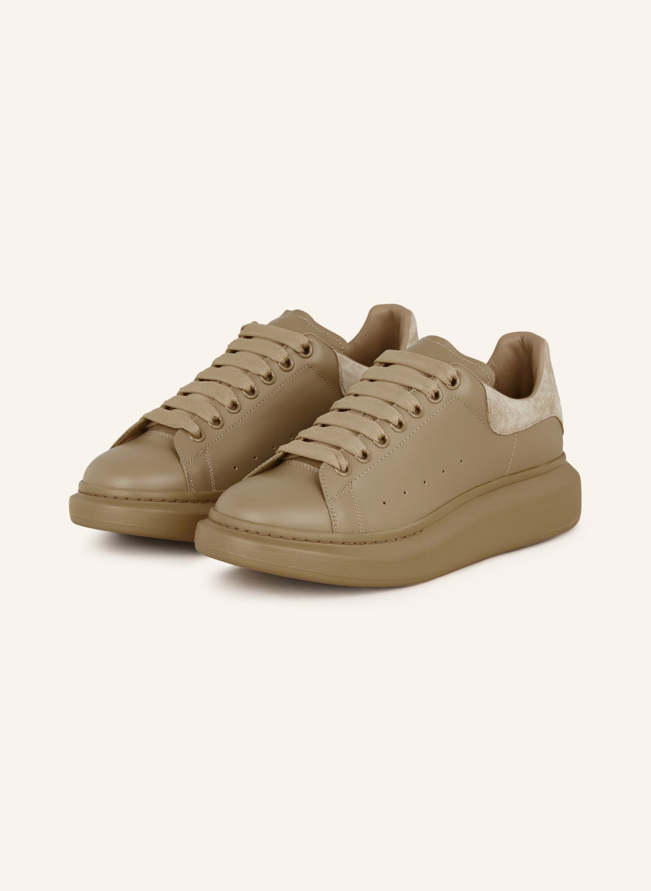 Alexander mcqueen beige suede