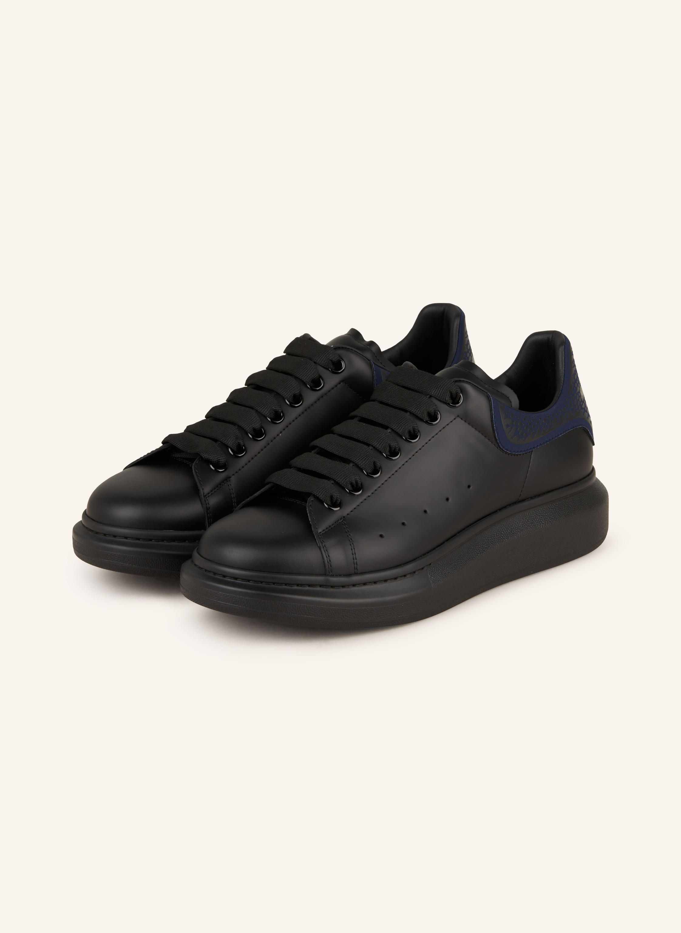 Alexander mcqueen navy blue sneakers sales