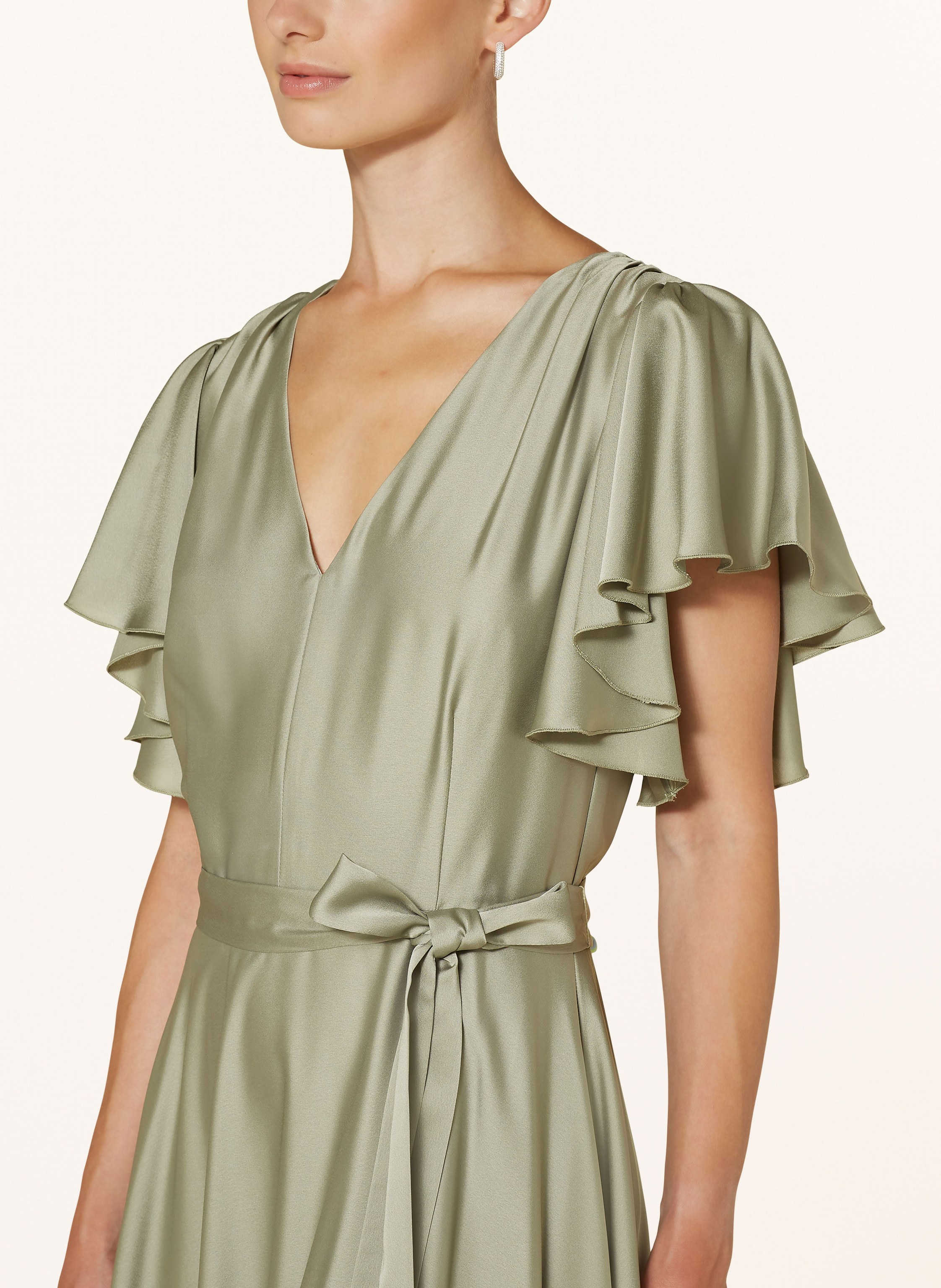 Thumbnail - Swing Abendkleid Aus Satin gruen