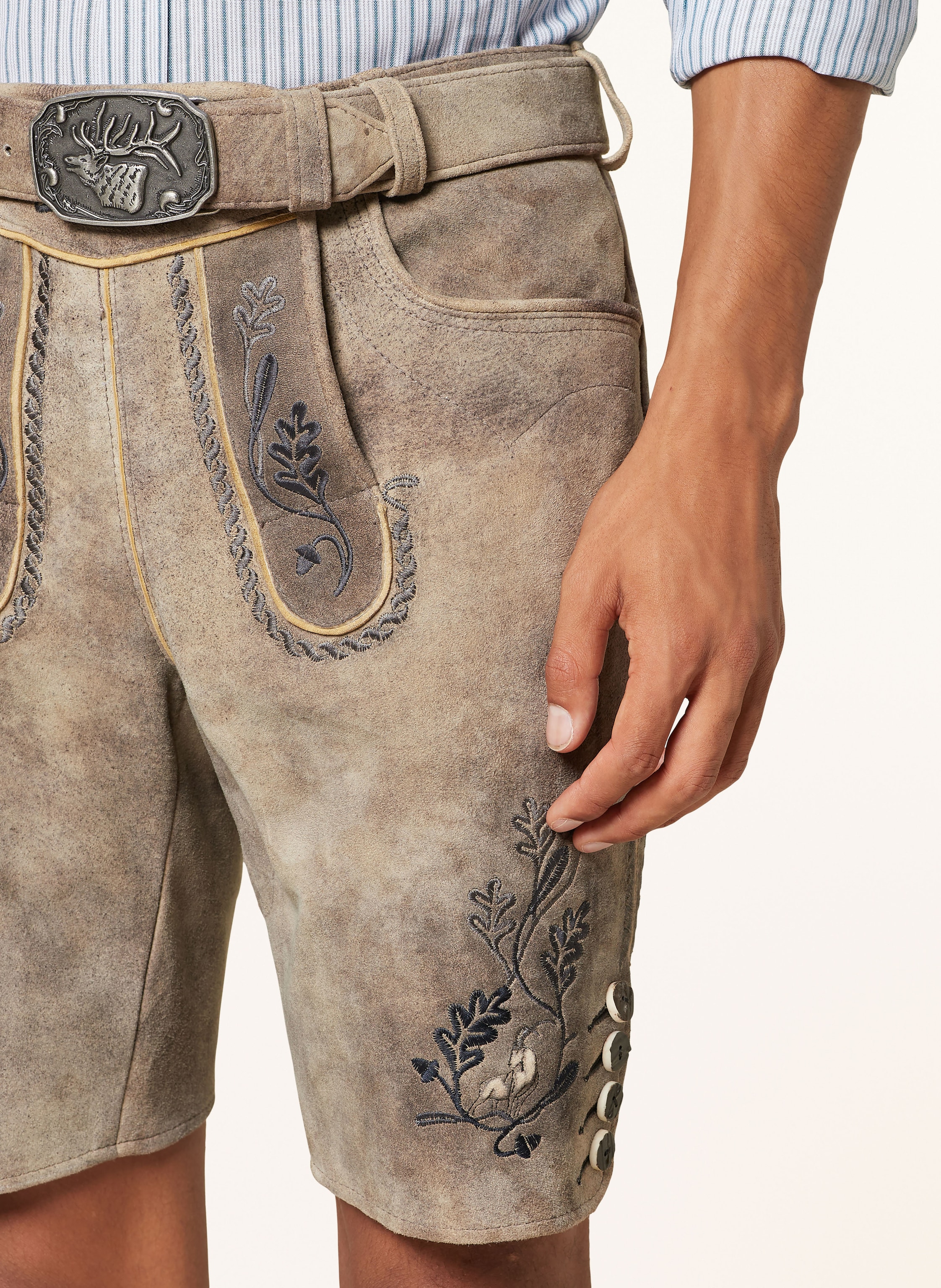 Thumbnail - Spieth & Wensky Trachten-Lederhose Echnaton braun