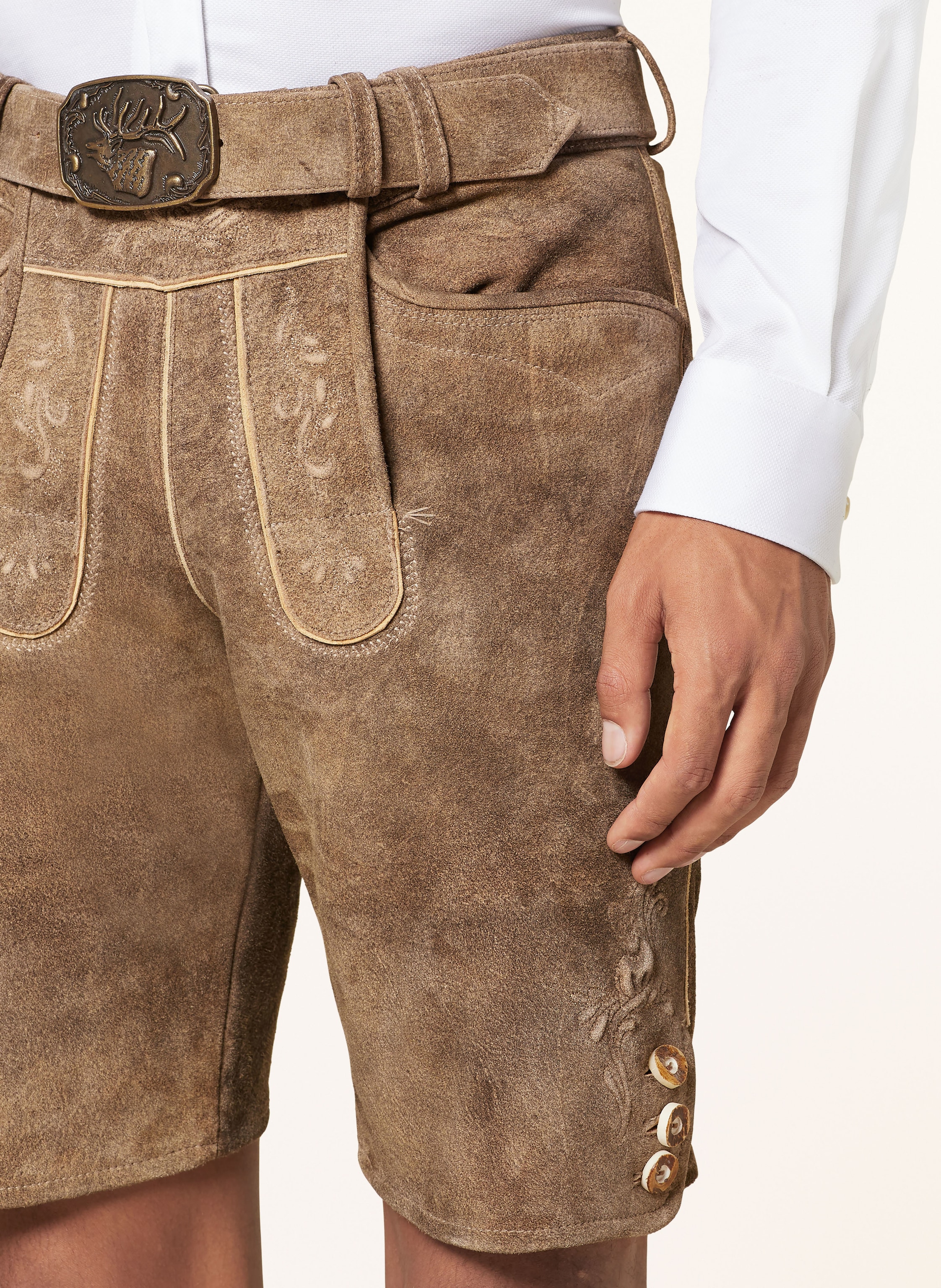 Thumbnail - Spieth & Wensky Trachten-Lederhose Rampoldi braun