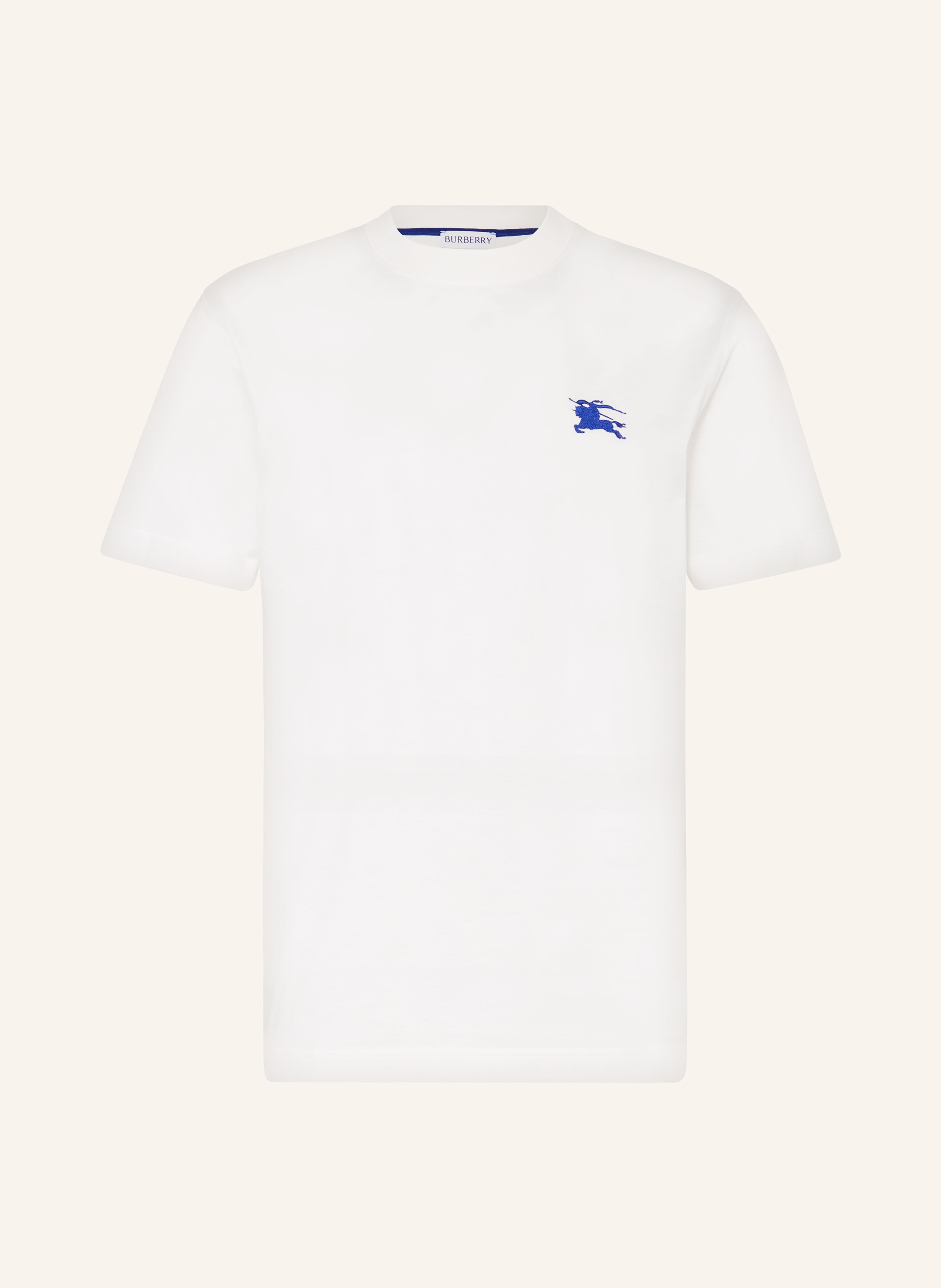 Tシャツ・カットソー Burberry SS25 CROPPED SHIRT (8101121 C1849) Embroidered Logo Tee Lichen | The Webster