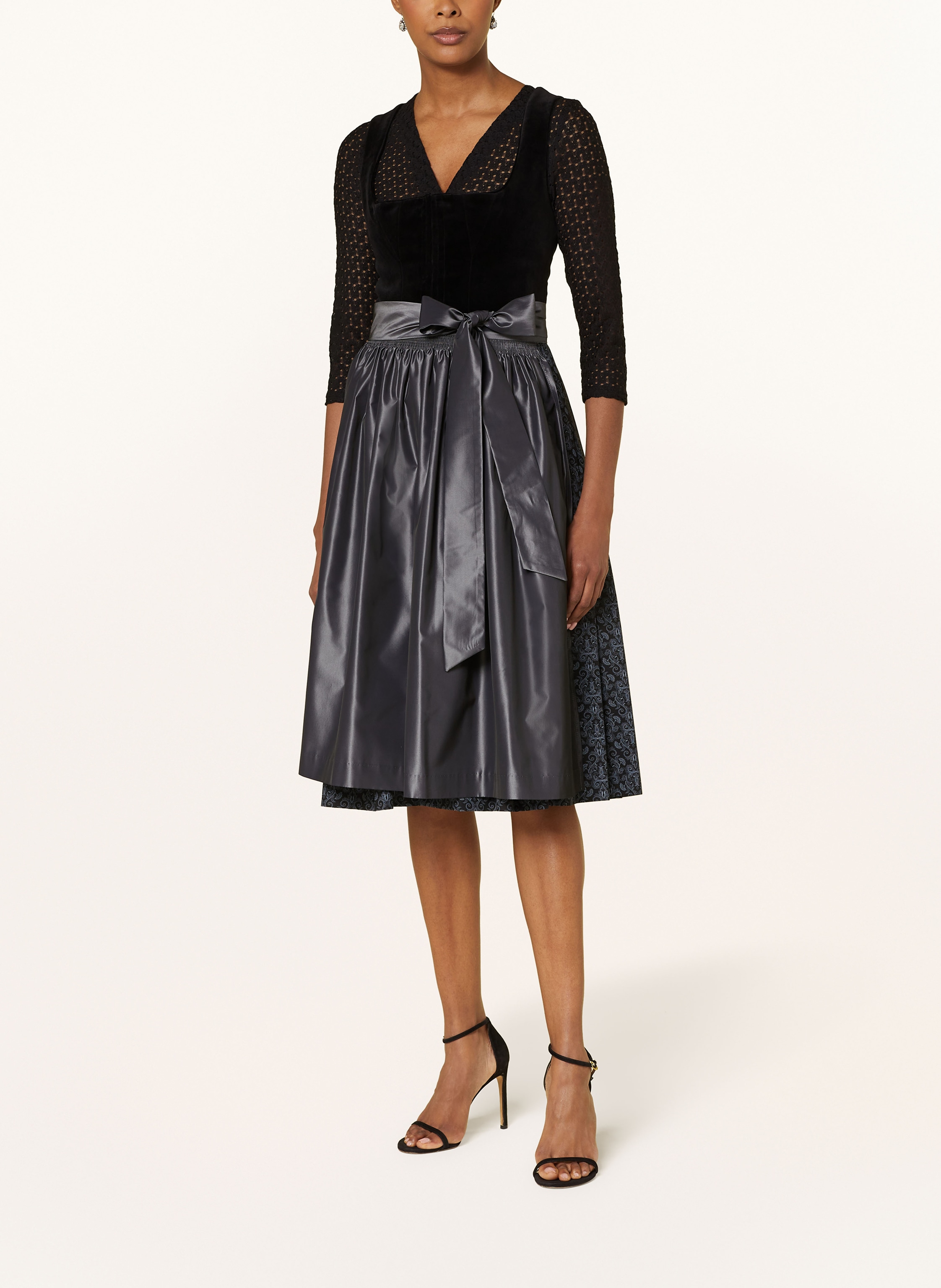 Thumbnail - Waldorff Dirndlbluse Mit 3/4-Arm schwarz