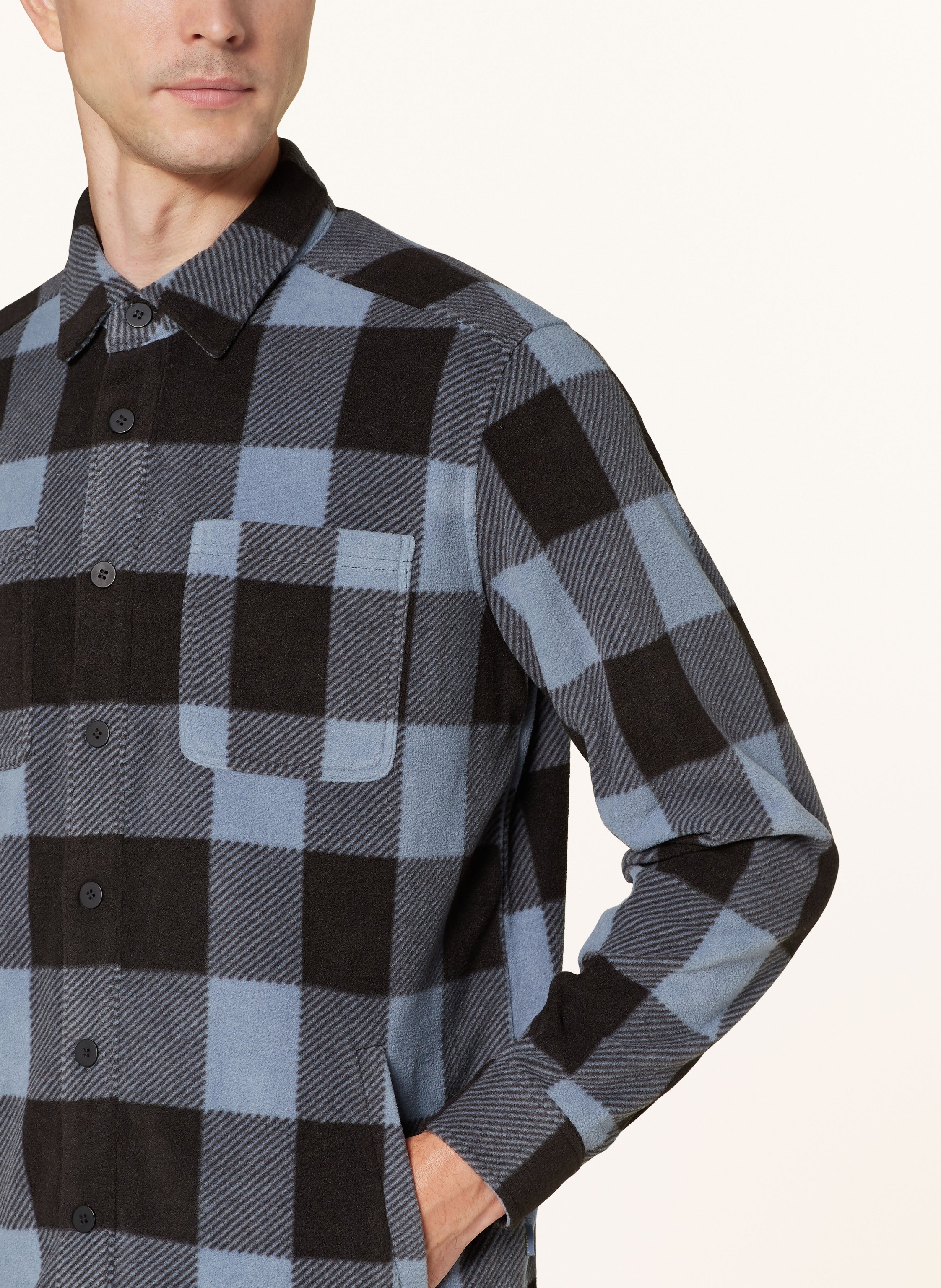 Thumbnail - Me°Ru' Fleece-Overshirt Pessac blau