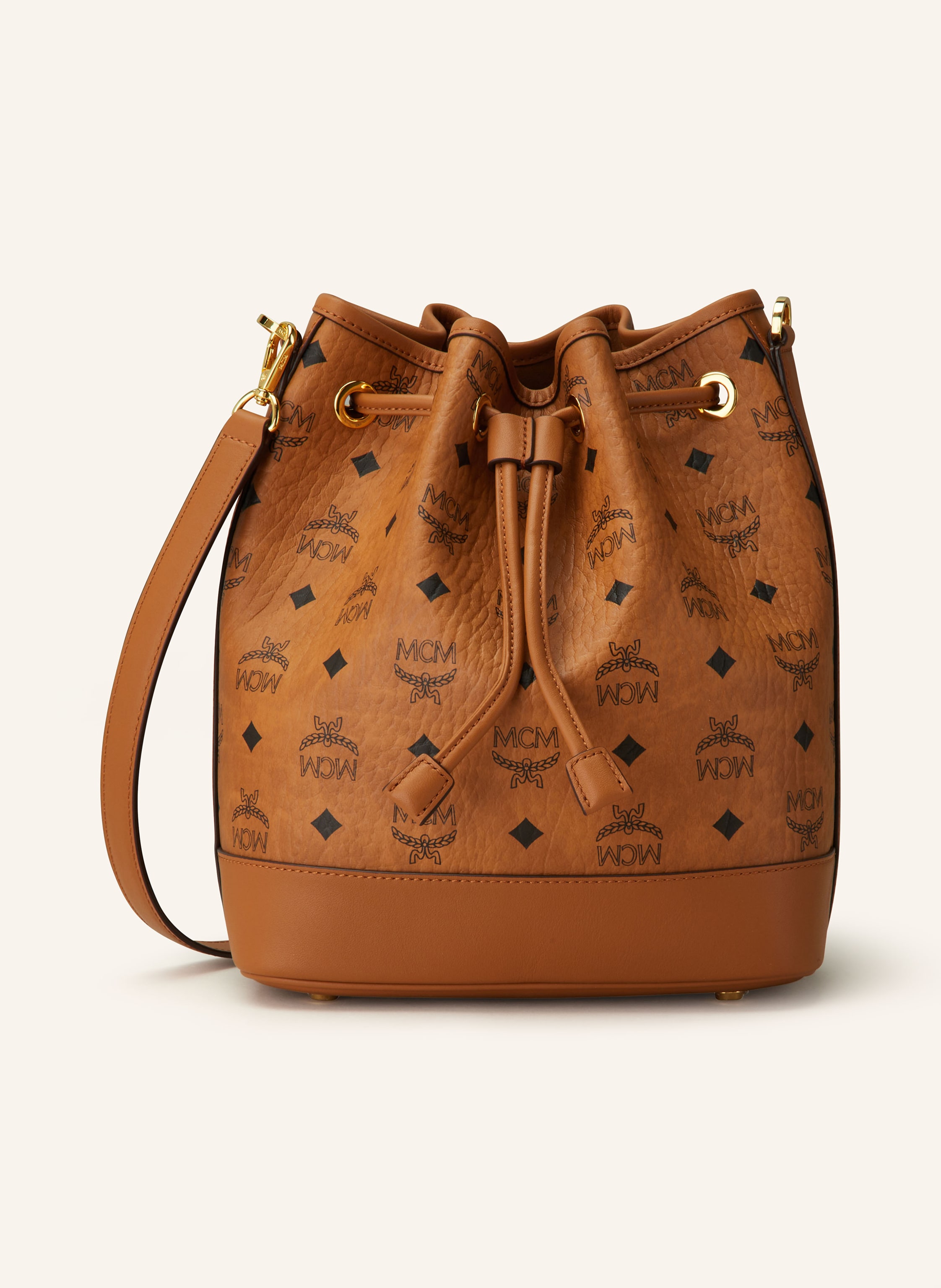 MCM Beuteltasche DESSAU VI mit Pouch in co cognac