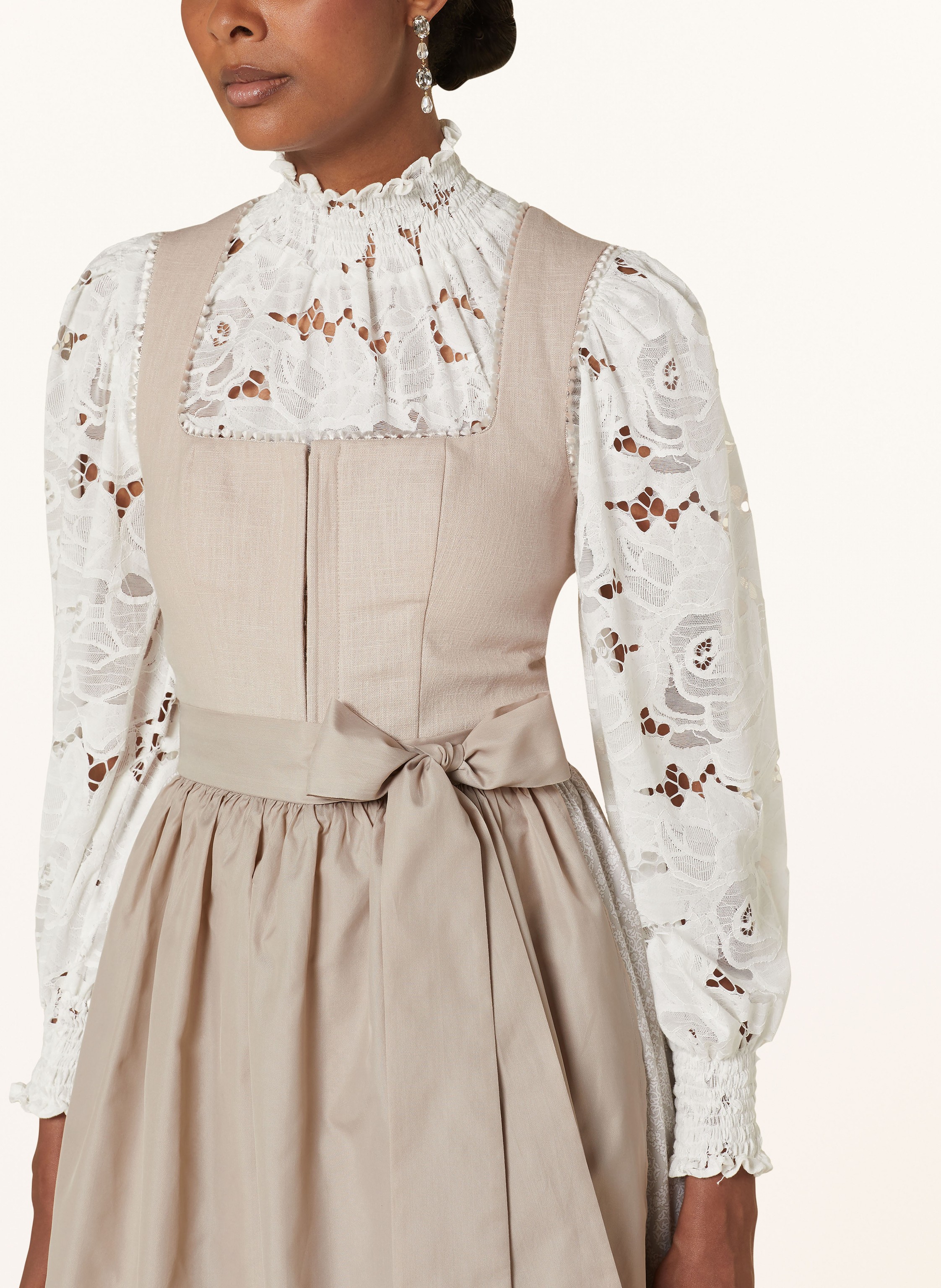 Thumbnail - Kinga Mathe Dirndl Conny Aus Leinen beige