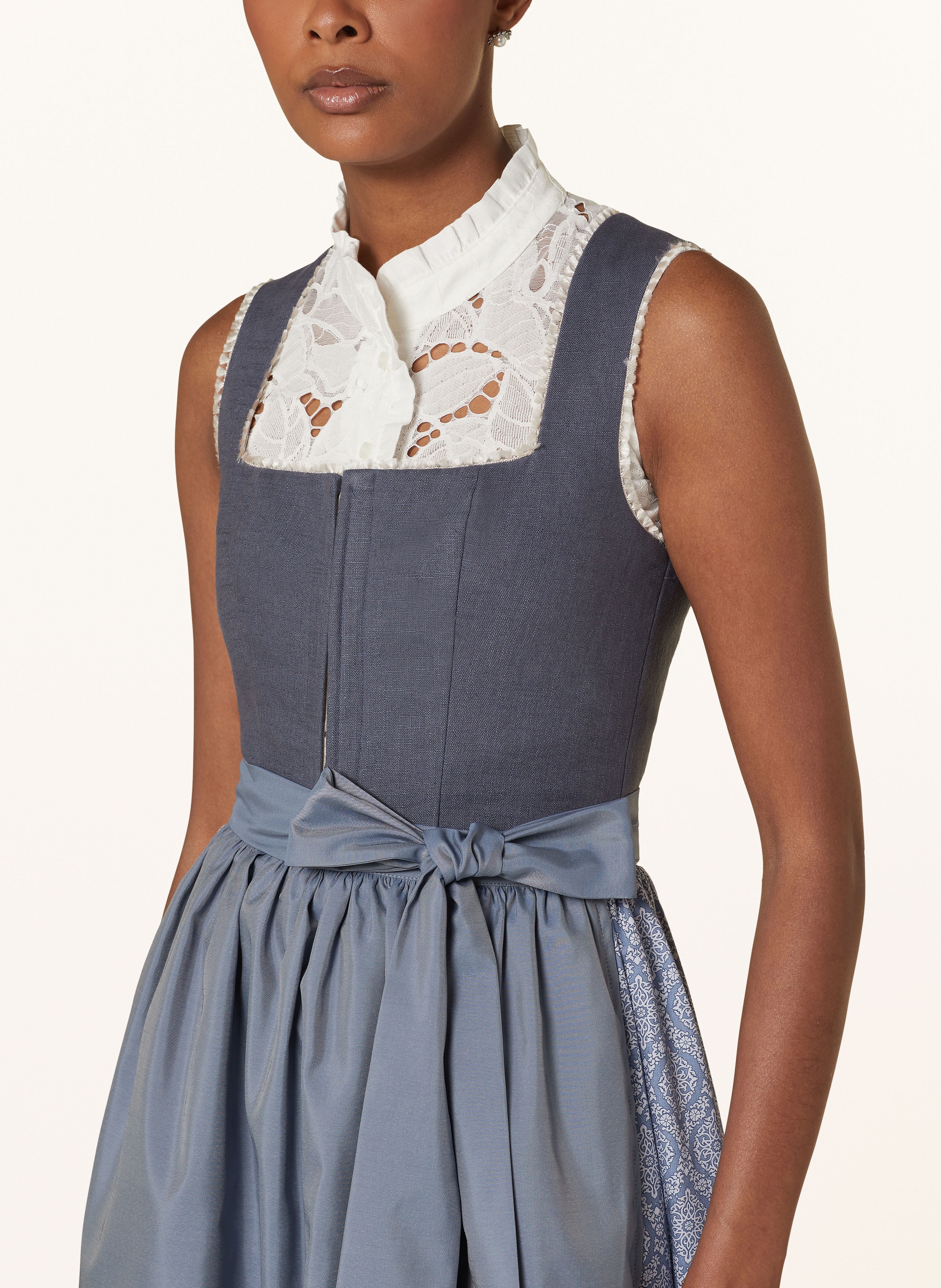 Thumbnail - Kinga Mathe Dirndl Conny Aus Leinen blau