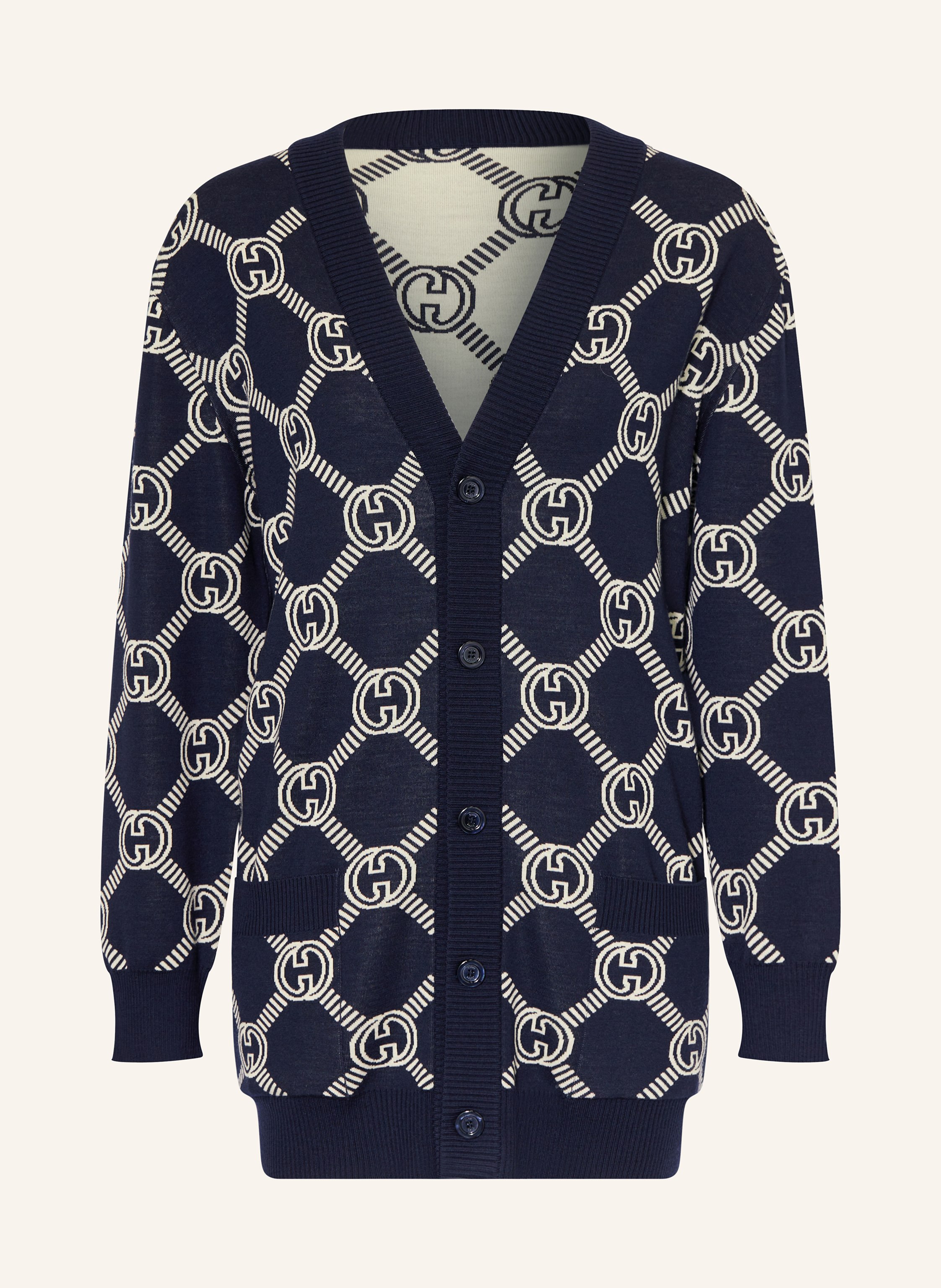 GUCCI Cardigan in 4492 blue ivory