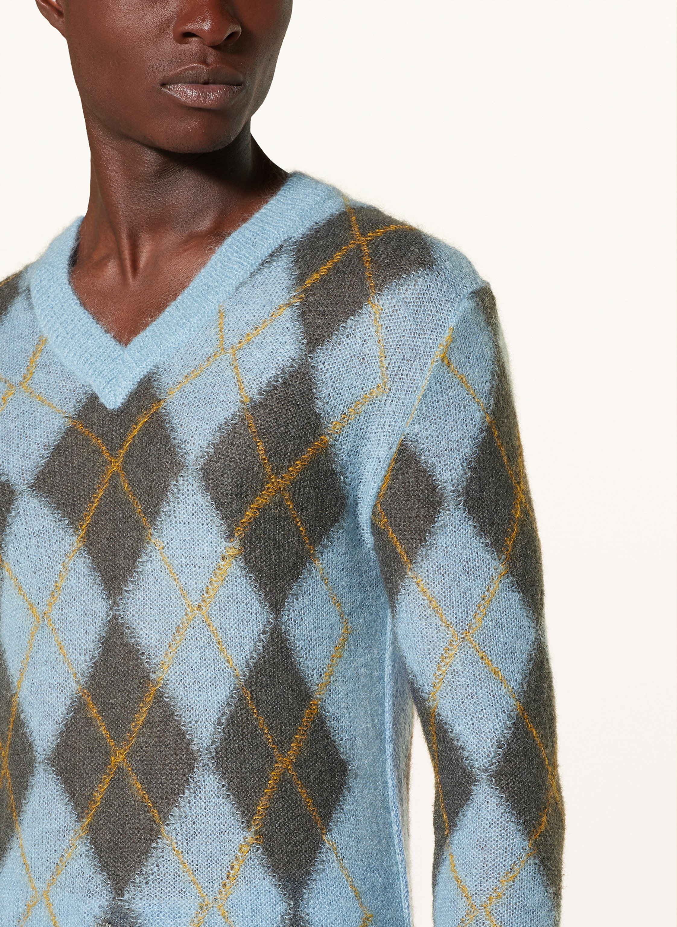 Thumbnail - Marni Pullover Mit Mohair blau