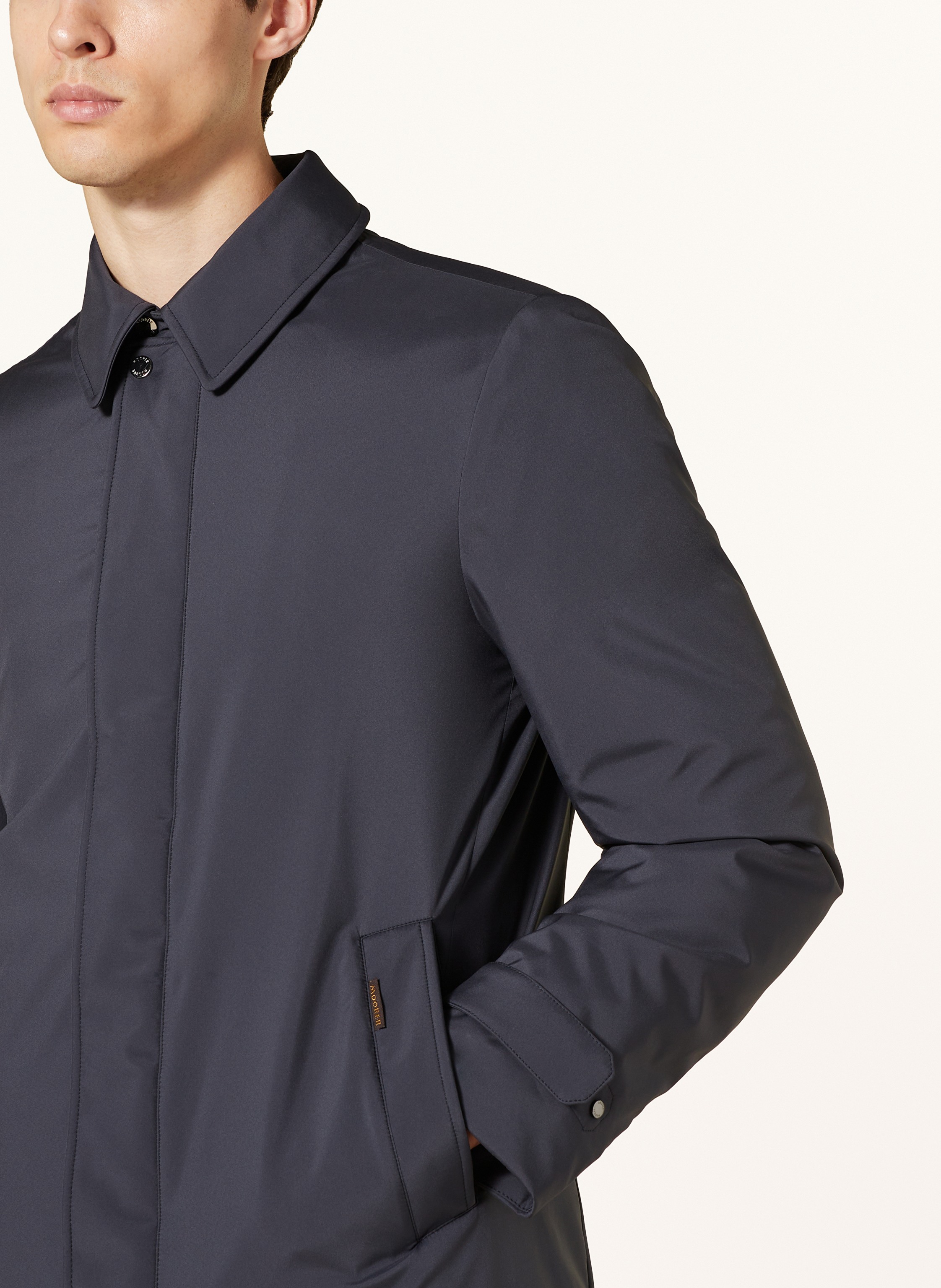 Thumbnail - Moorer Daunenparka Vido Mit Abnehmbarer Kapuze blau