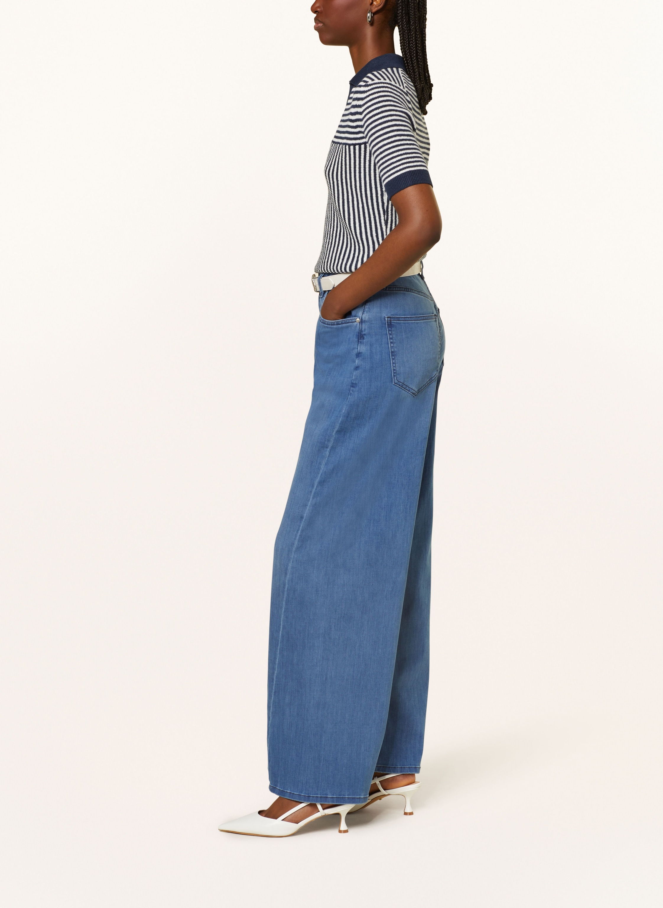 Thumbnail - Ag Jeans Wide Leg Jeans Helsinki blau
