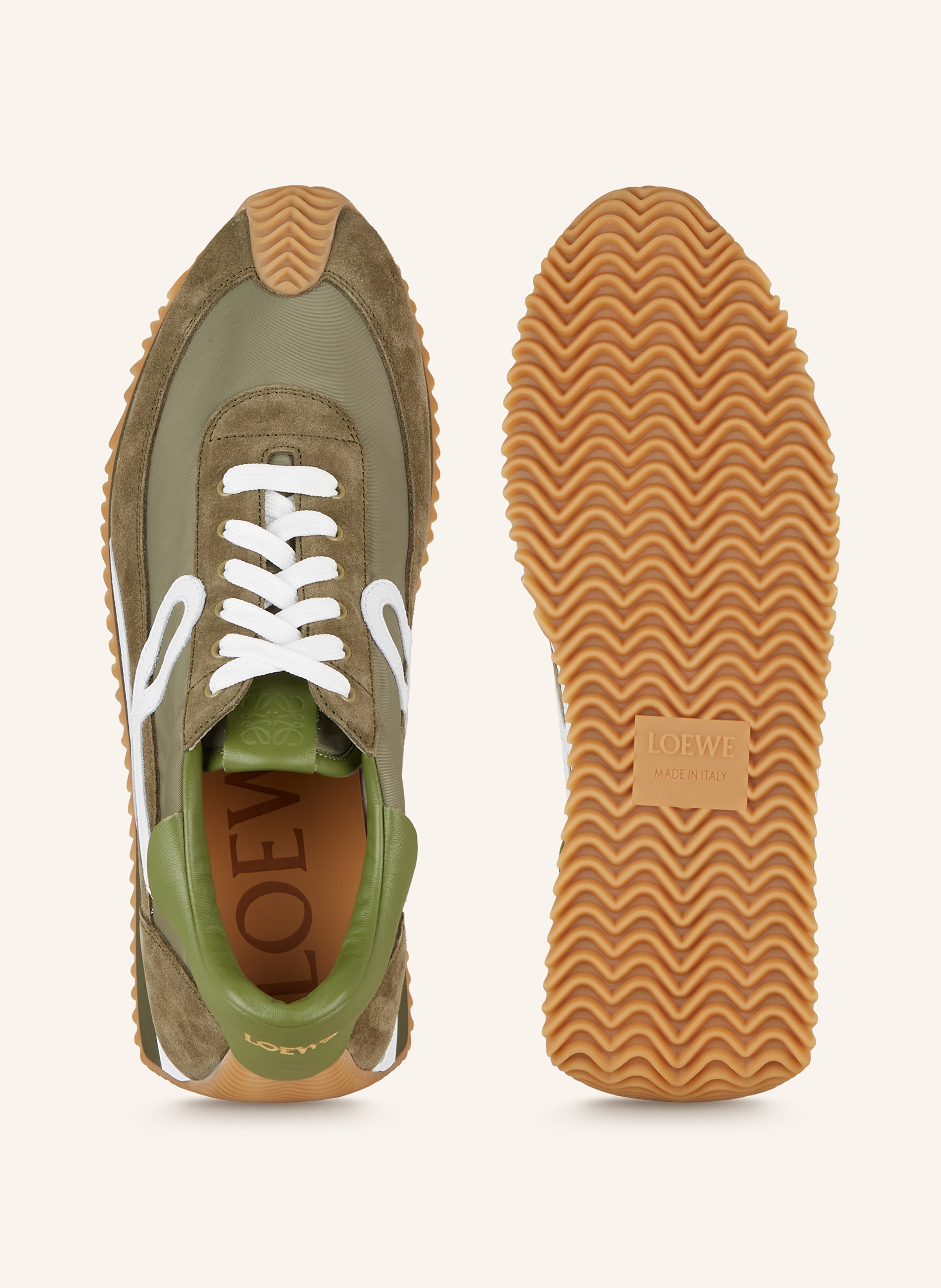 Thumbnail - Loewe Sneaker Flow Runner gruen