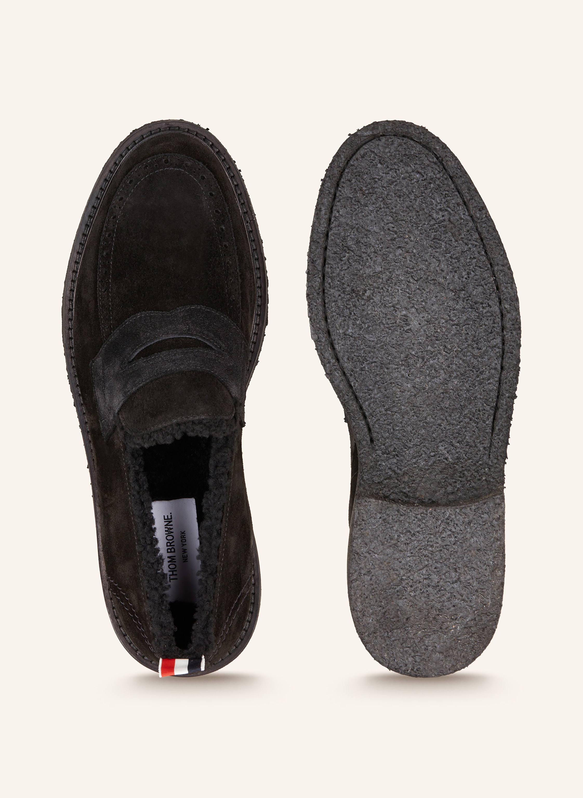 Thumbnail - Thom Browne. Penny-Loafer schwarz