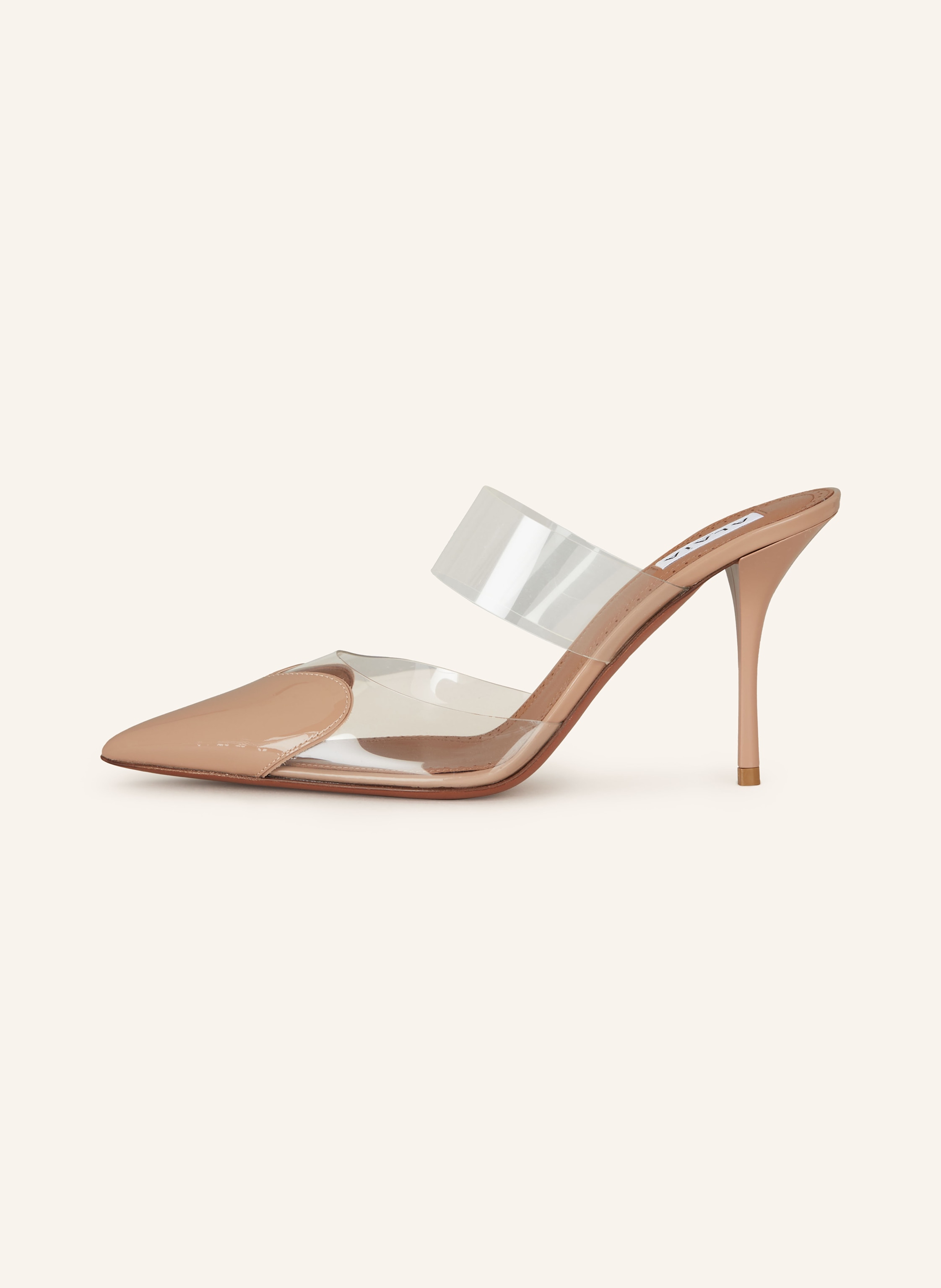 Thumbnail - Alaïa Mules Le Cœur beige