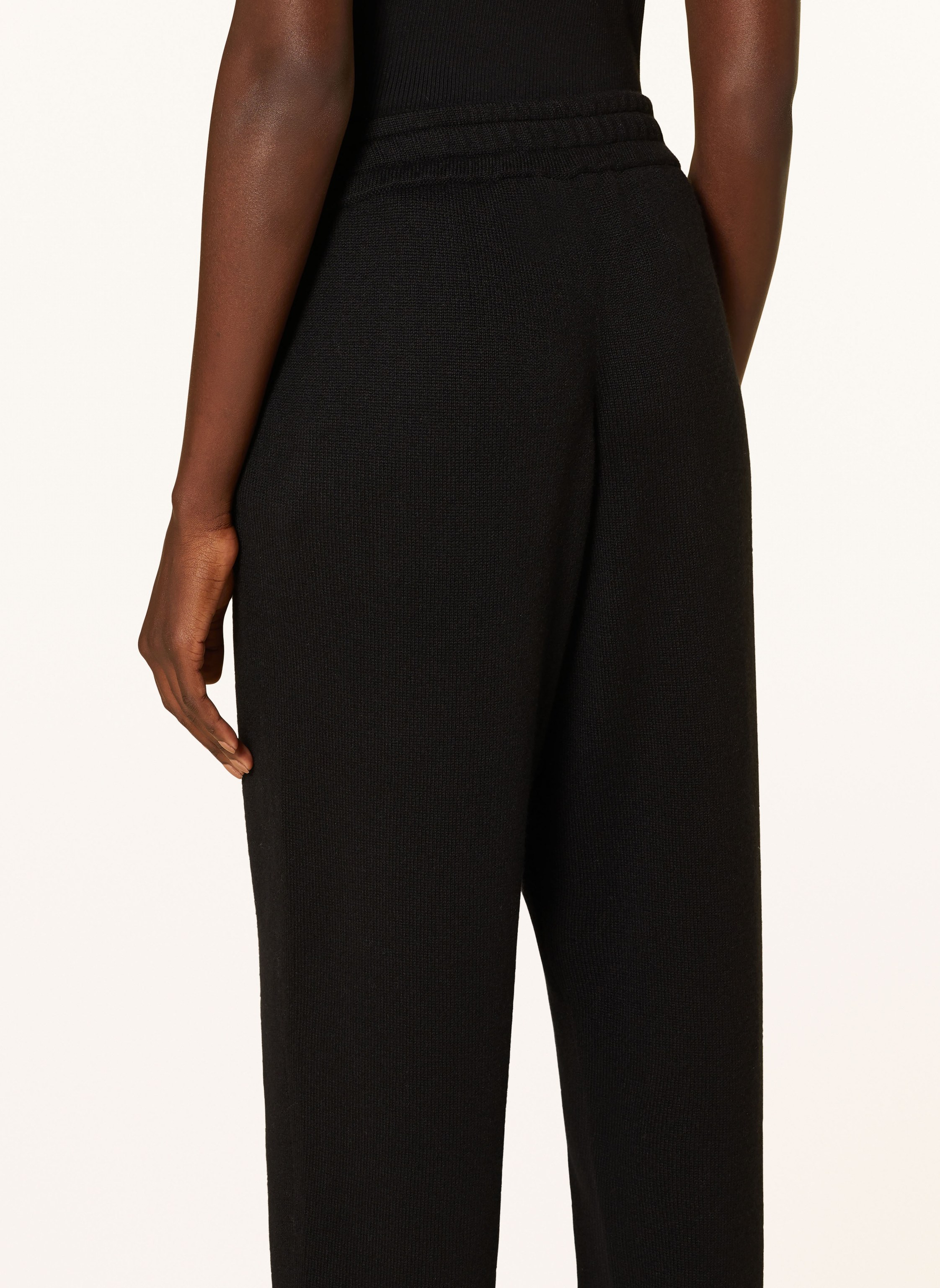 Brunello Cucinelli Strickhose Aus Cashmere schwarz – Bild 2