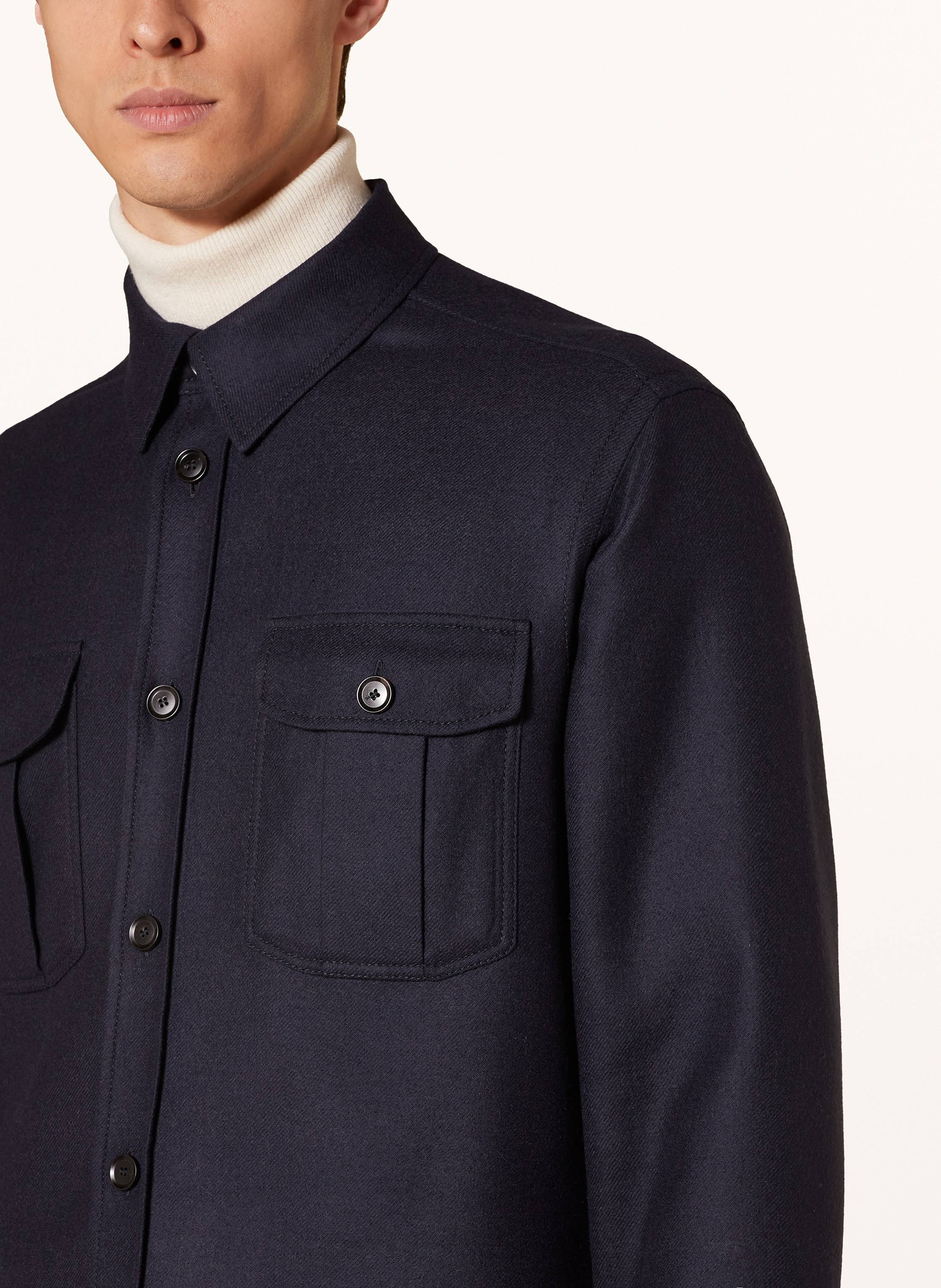 Thumbnail - Brioni Overjacket Zum Wenden blau