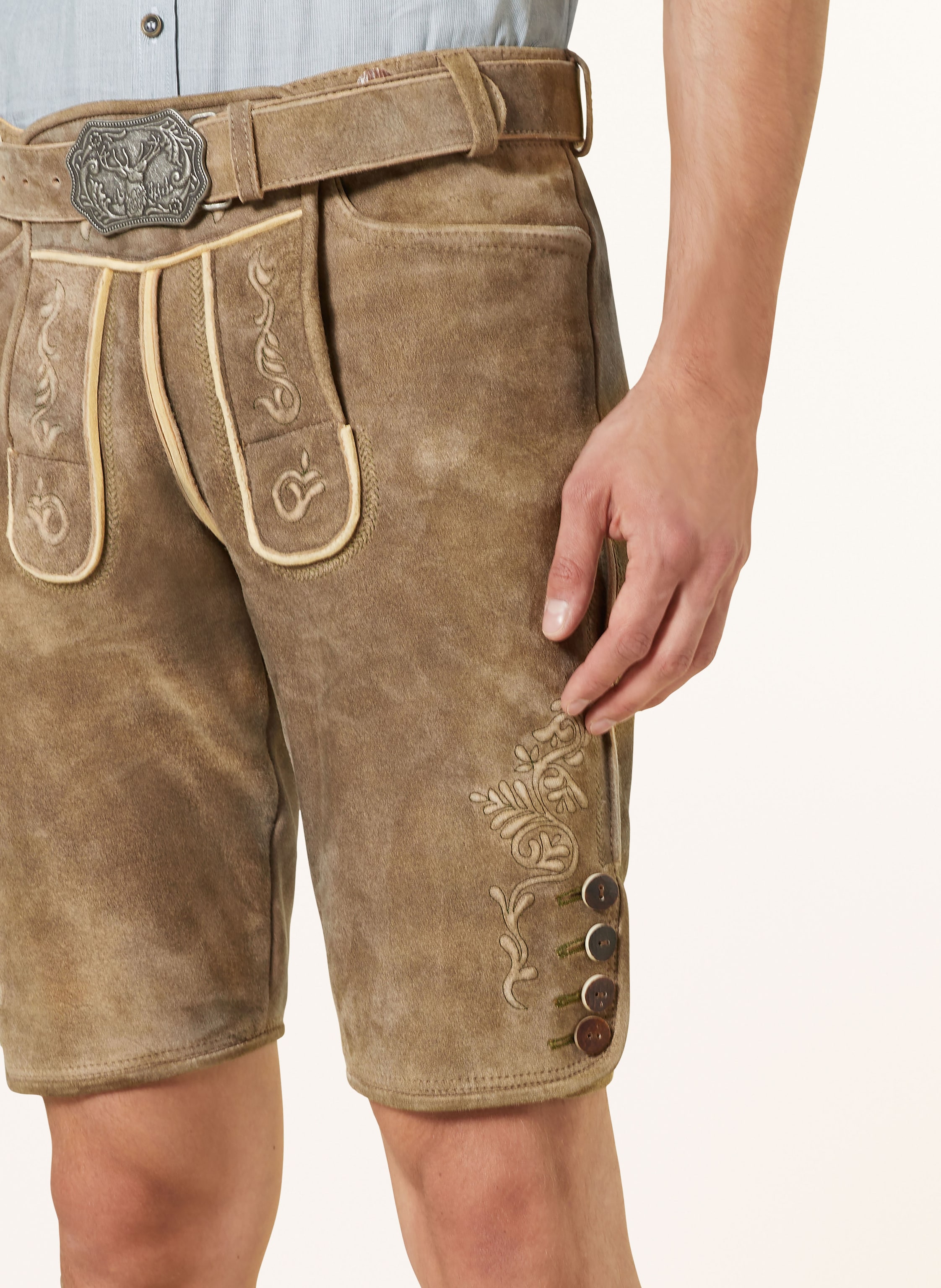 Thumbnail - Hirscher Trachten-Lederhose Neuburg braun