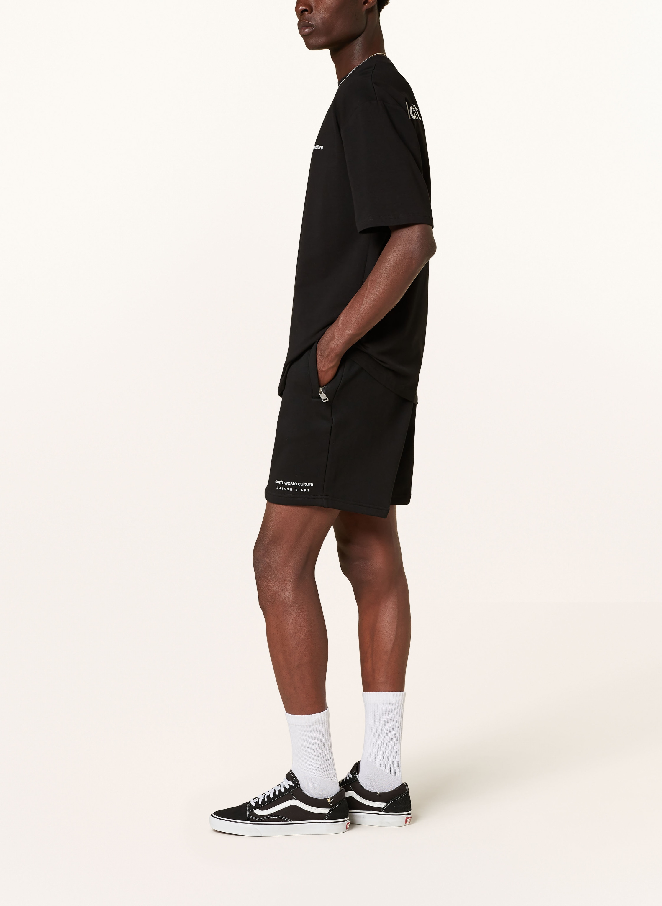 Thumbnail - Don't Waste Culture Sweatshorts Jerr schwarz