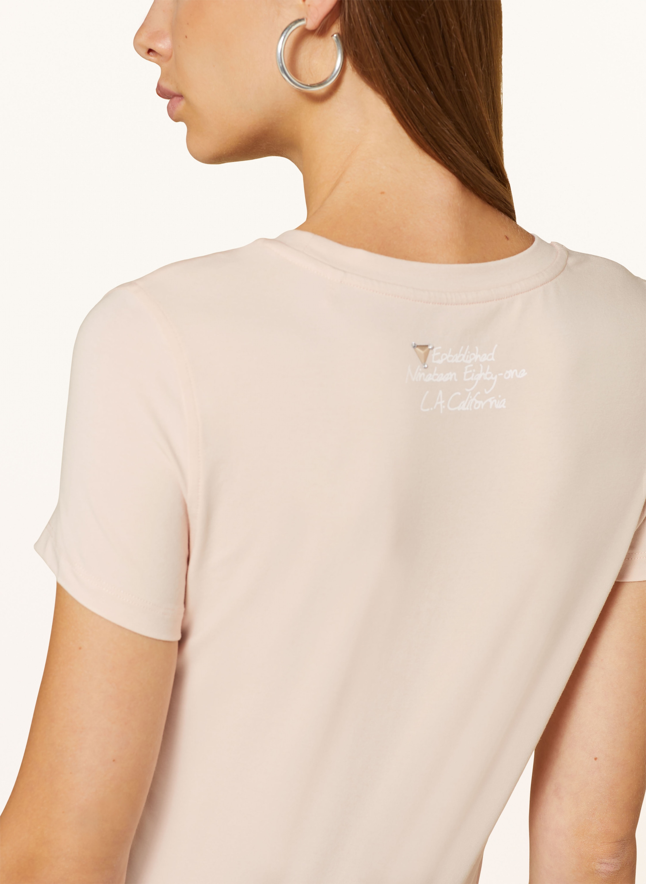 Thumbnail - Guess T-Shirt Mit Schmucksteinen rosa