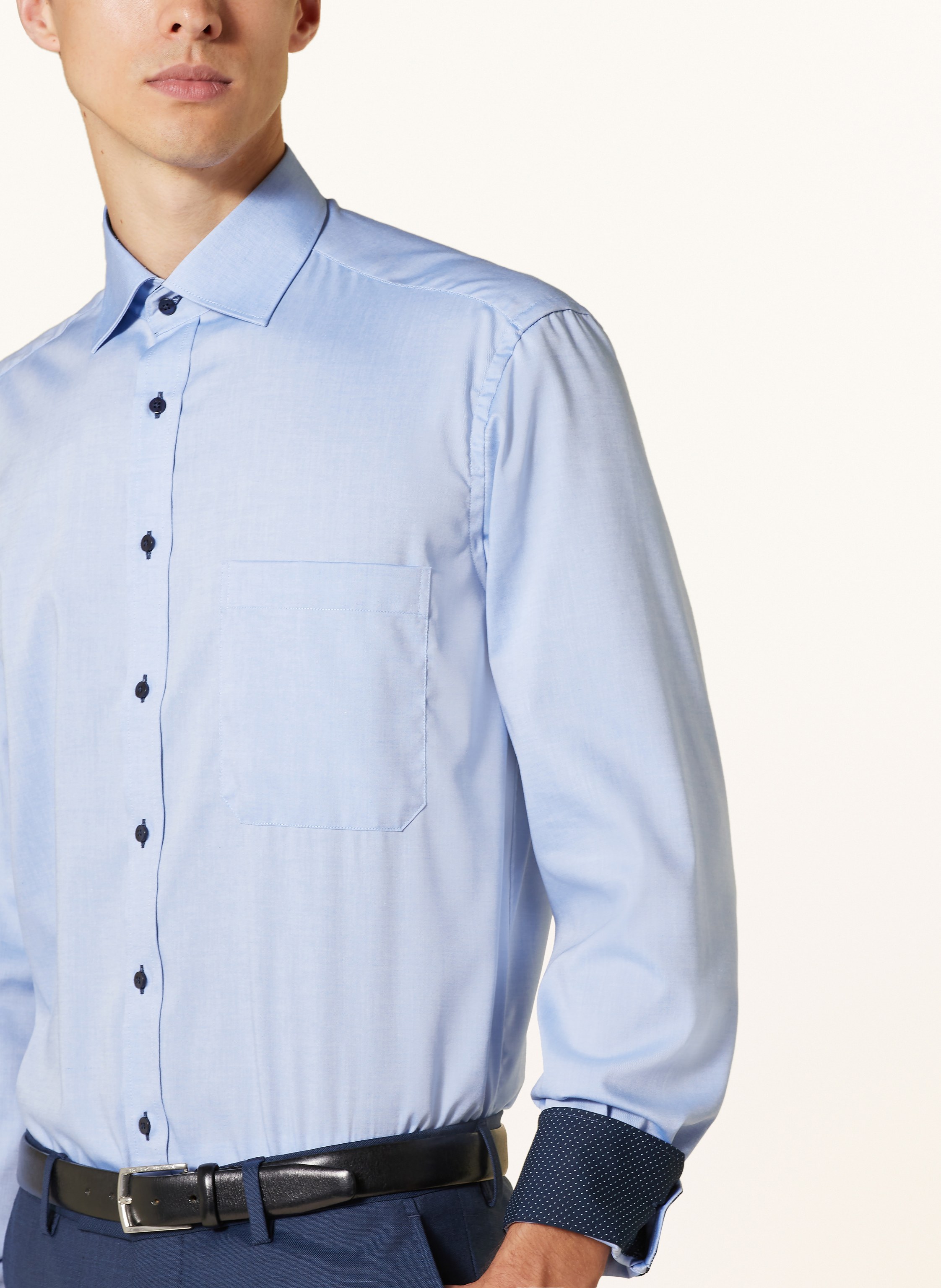 Thumbnail - Eterna Hemd Comfort Fit blau