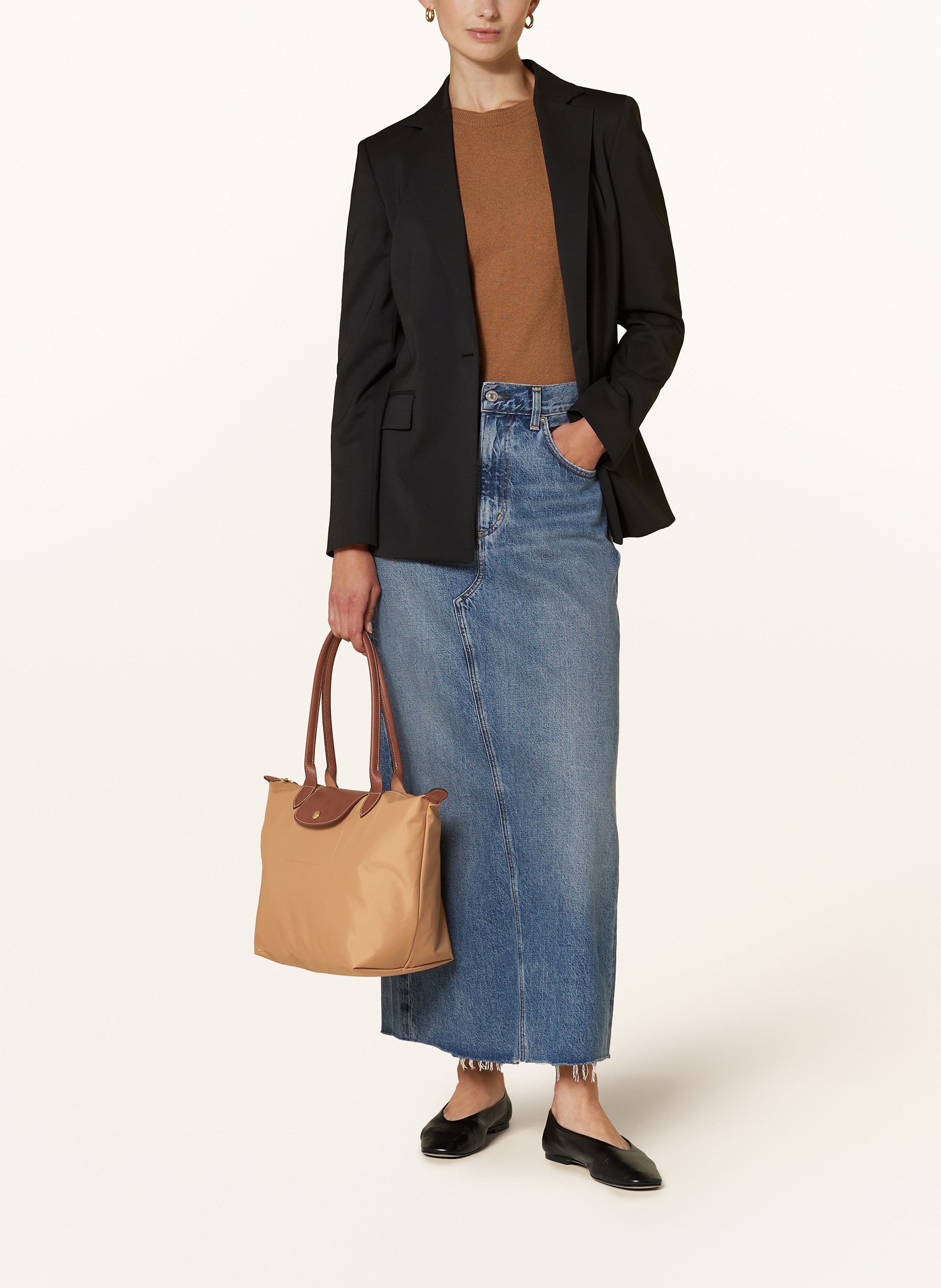 Thumbnail - Longchamp Shopper Le Pliage M braun