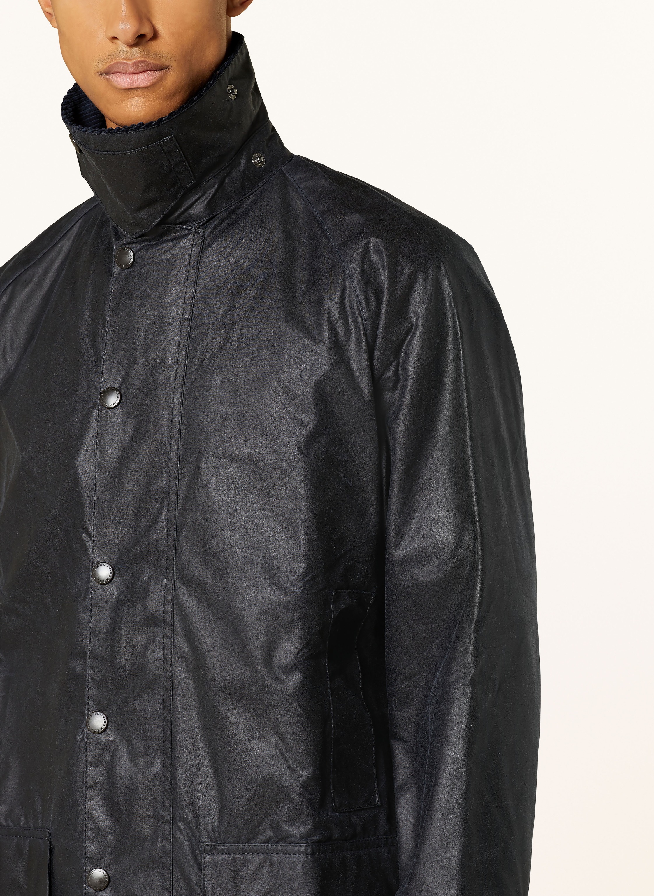 Thumbnail - Barbour Fieldjacket Beaufort Wax blau