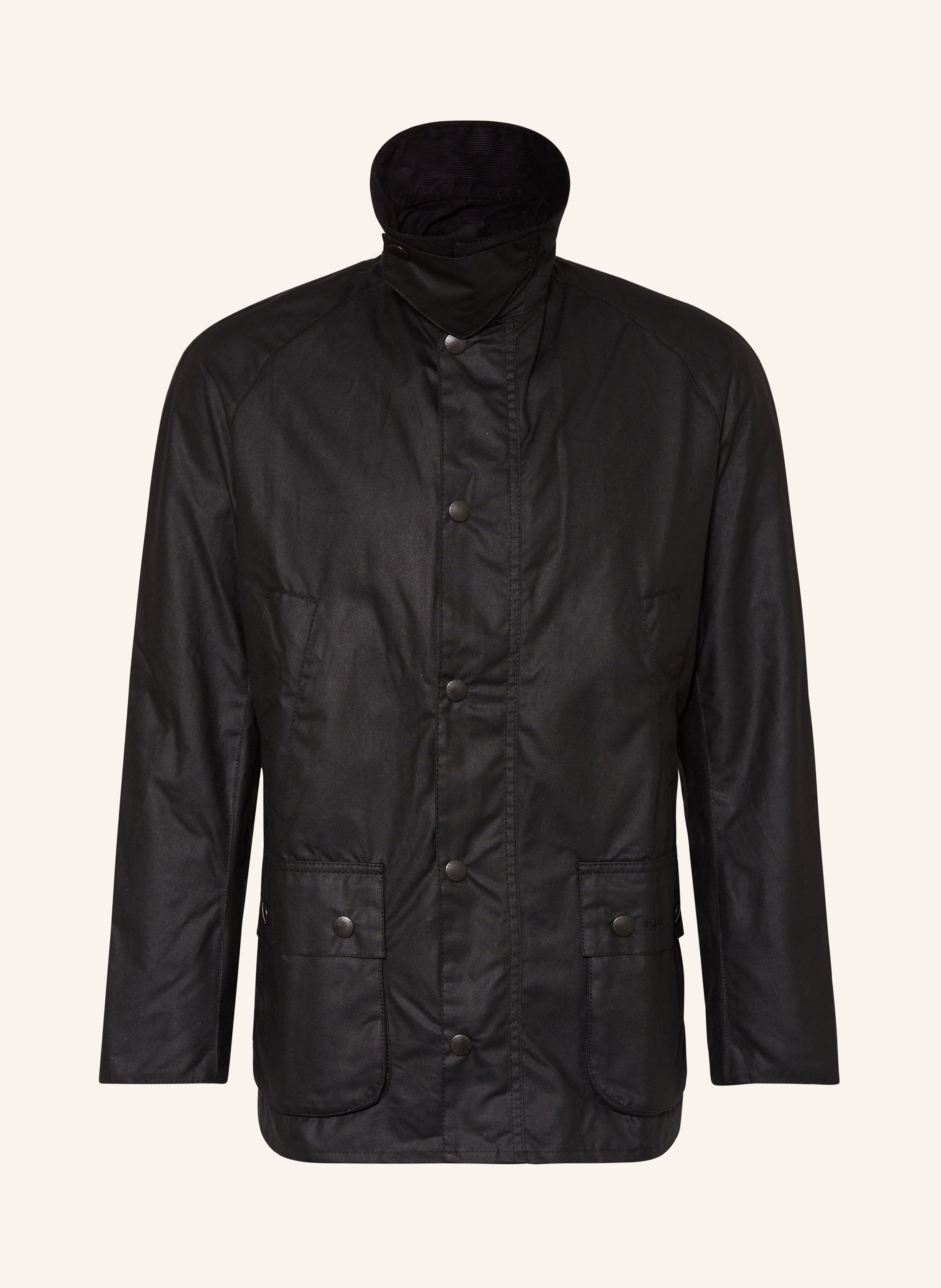 Barbour Fieldjacket ASHBY WAX in schwarz