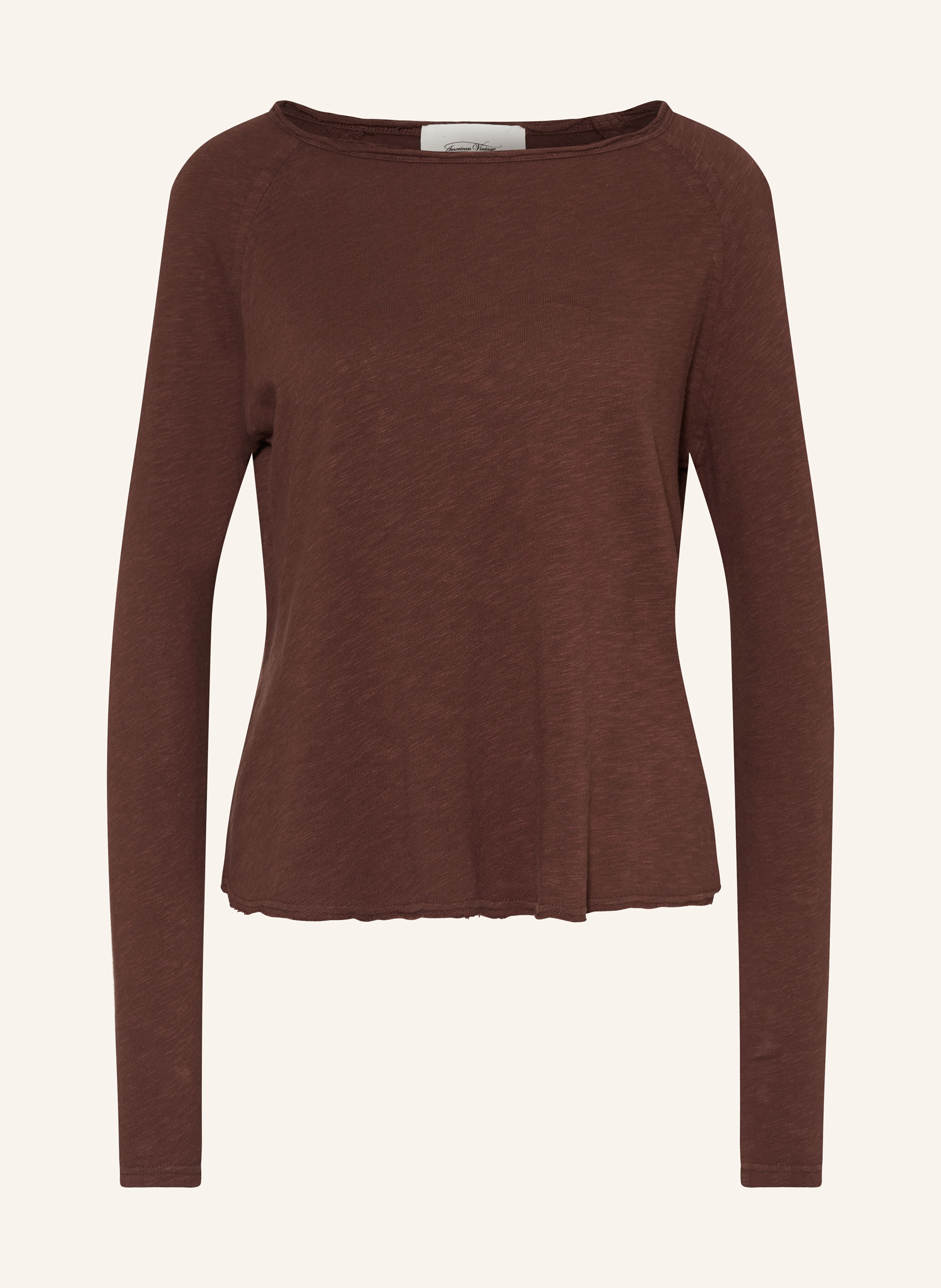American Vintage Longsleeve SONOMA in dunkelbraun