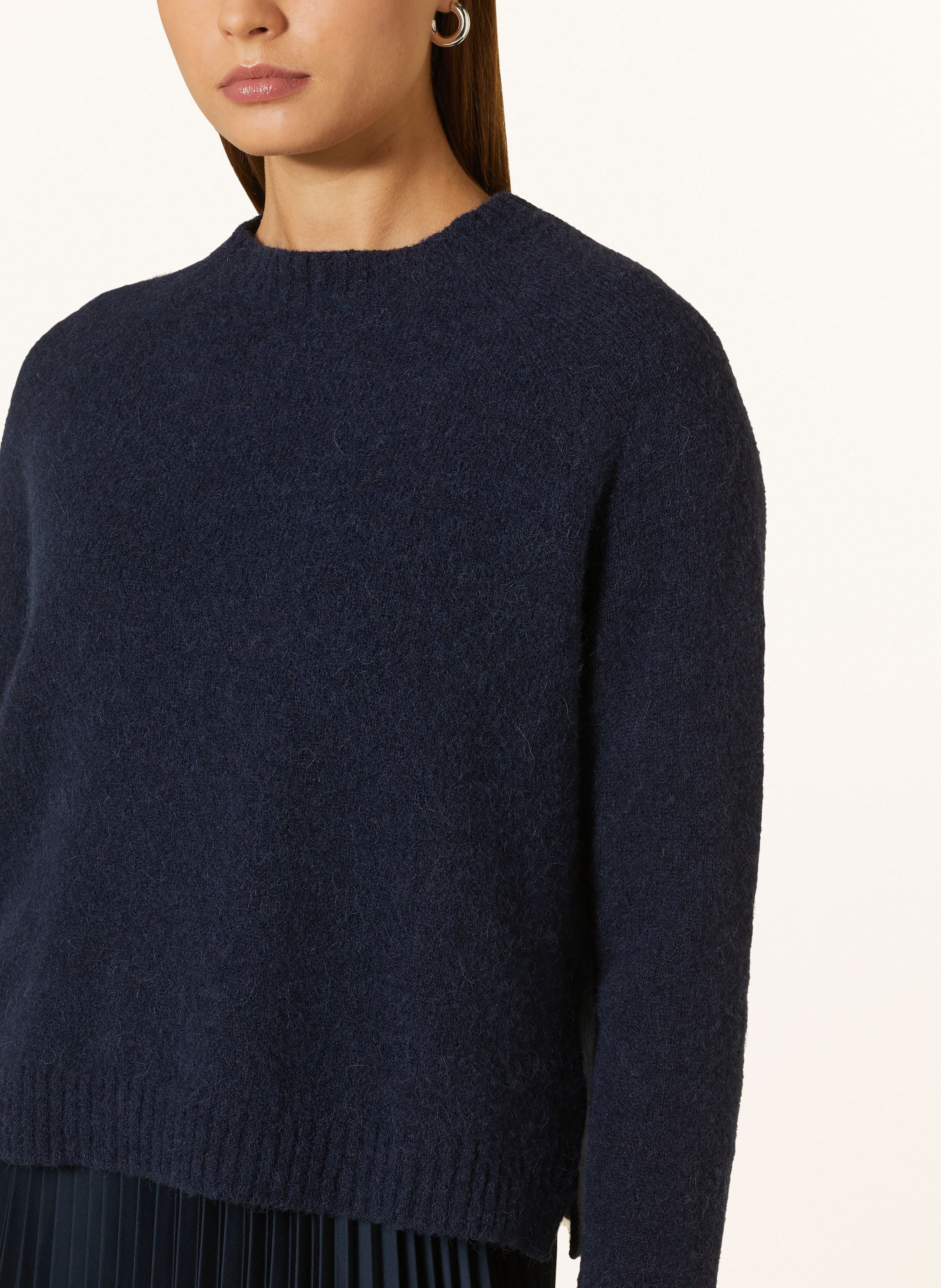 Thumbnail - Boss Pullover Febisan Mit Alpaka blau