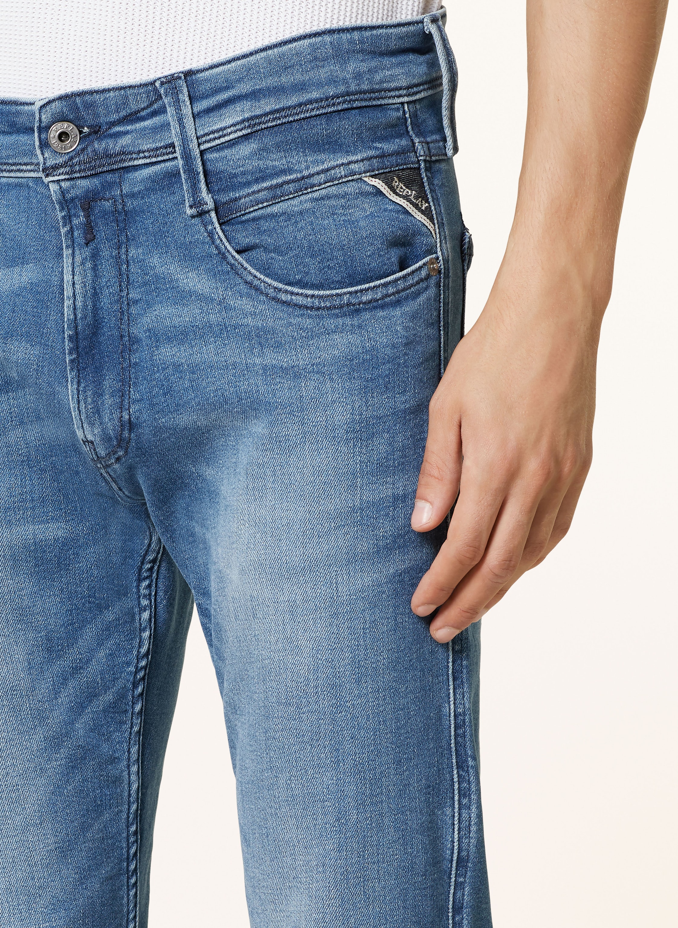 Thumbnail - Replay Jeans Anbass Slim Fit blau