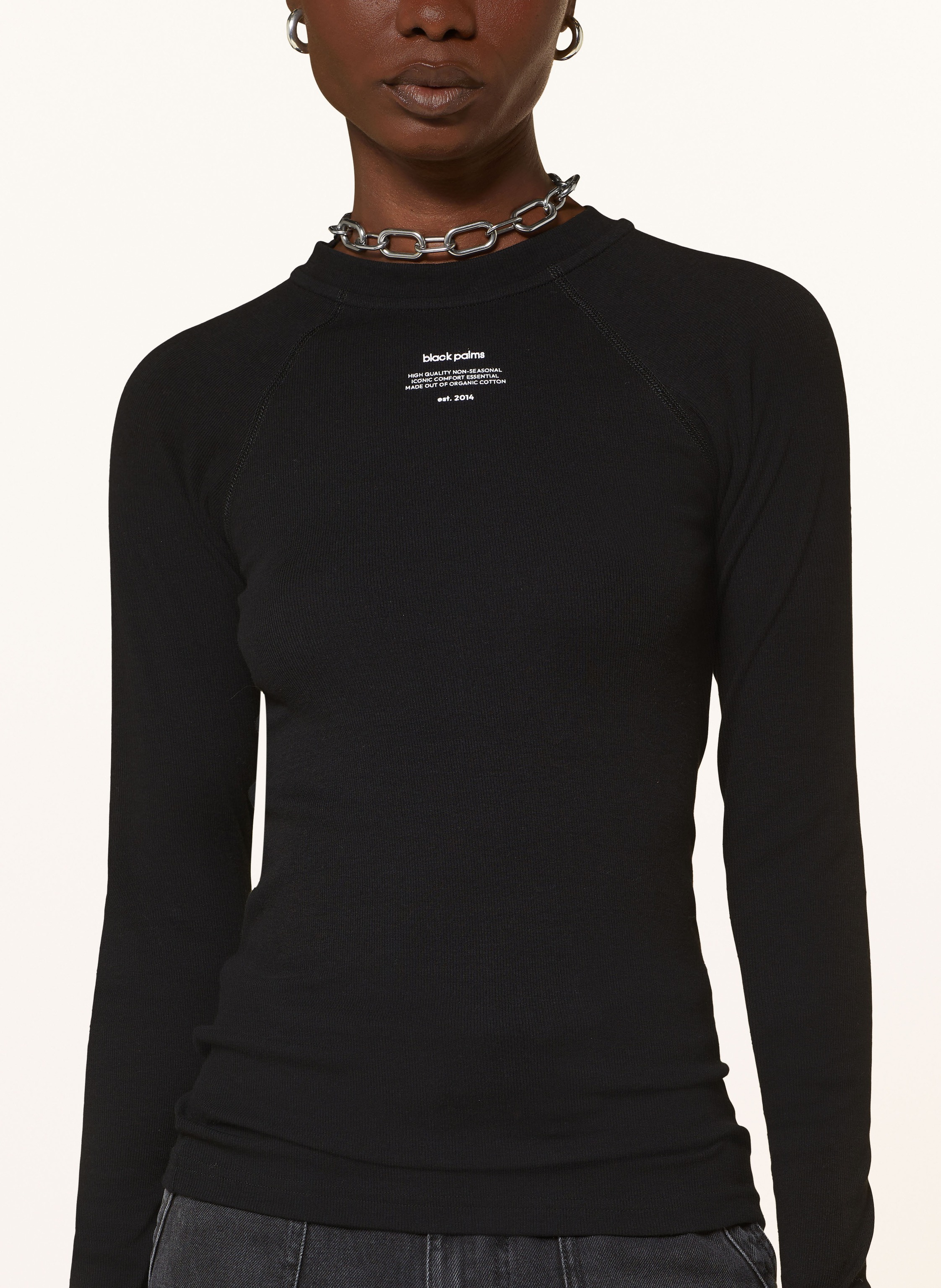 Thumbnail - Black Palms Longsleeve Tip schwarz