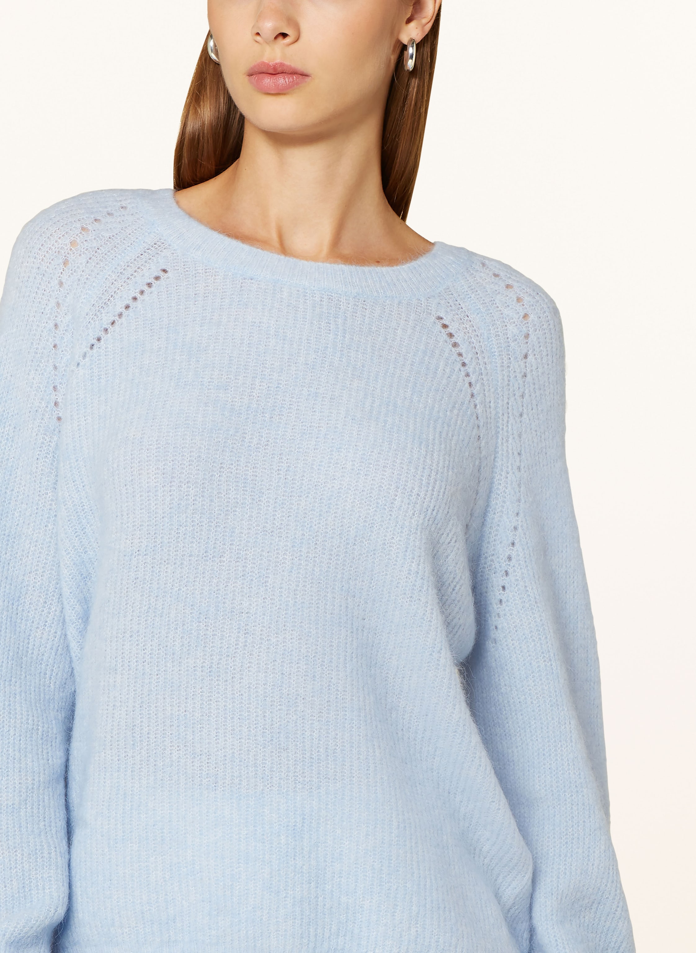 Thumbnail - Mos Mosh Pullover Mit Alpaka blau