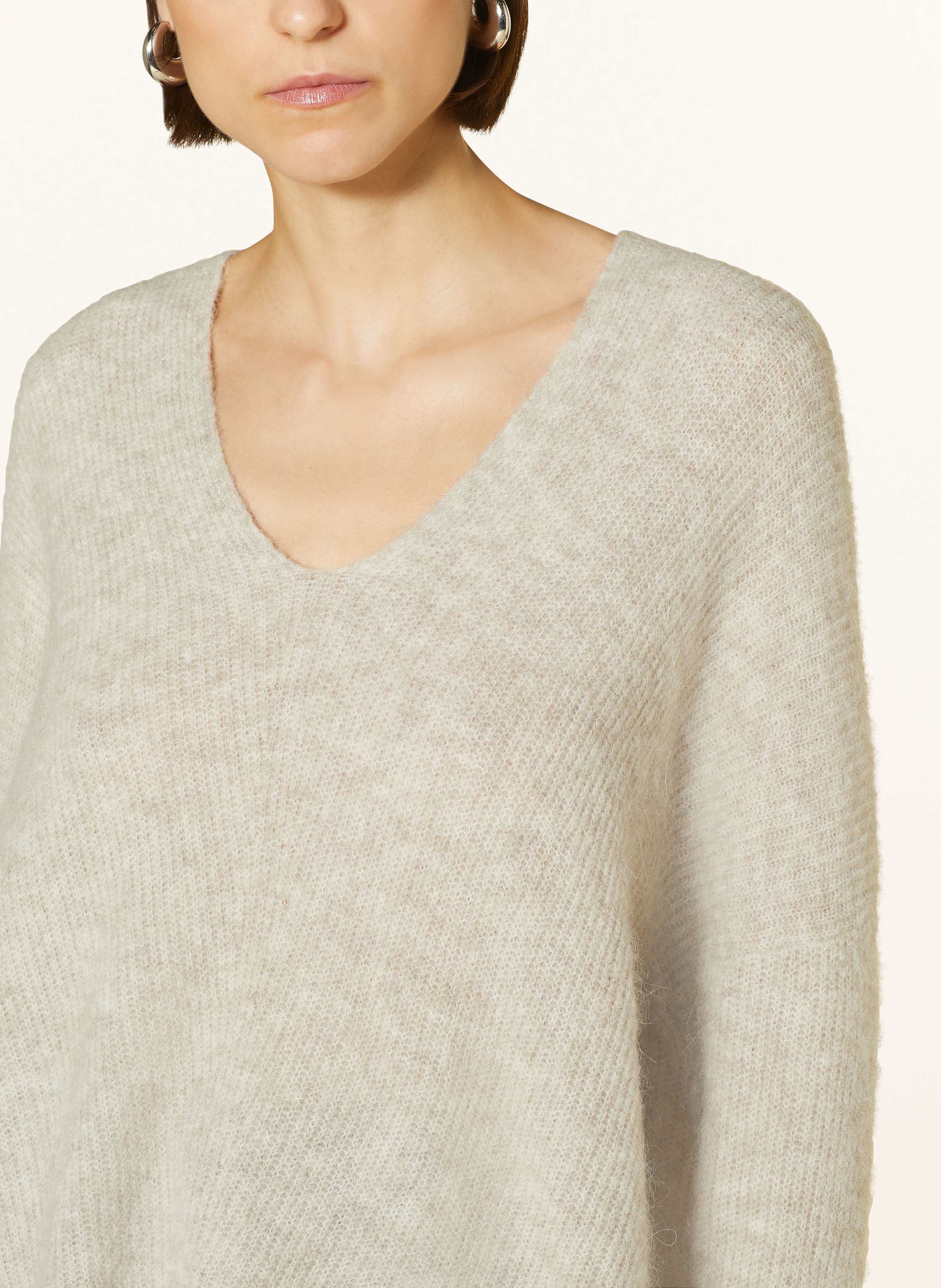 Thumbnail - Mos Mosh Pullover Thora Mit Alpaka grau