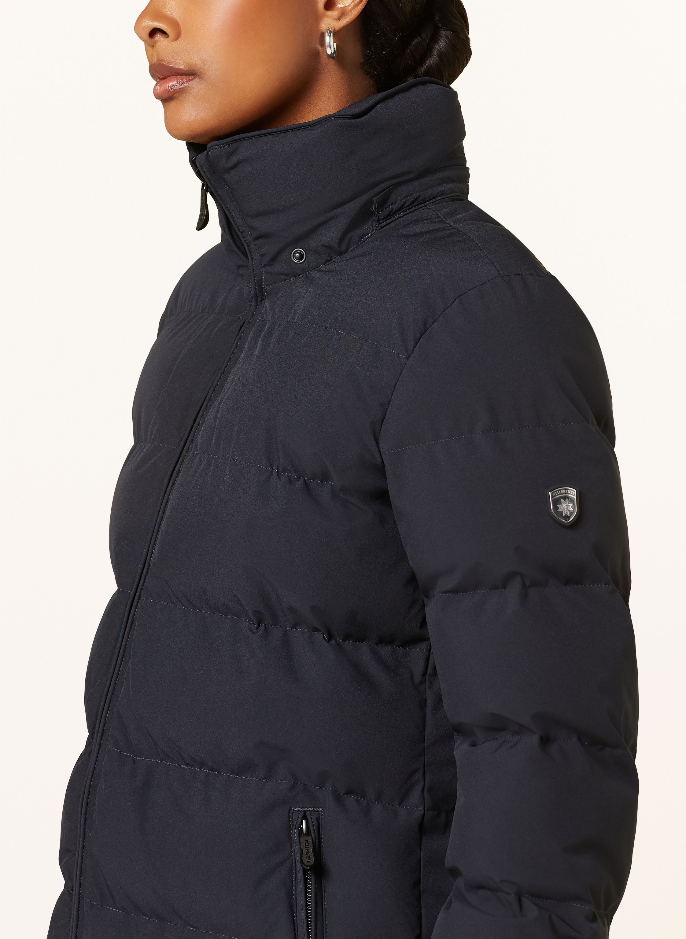 Thumbnail - Wellensteyn Steppmantel Goldmine Long Mit Dupont™ Sorona®-Isolierung Und Abnehmbarer Kapuze blau