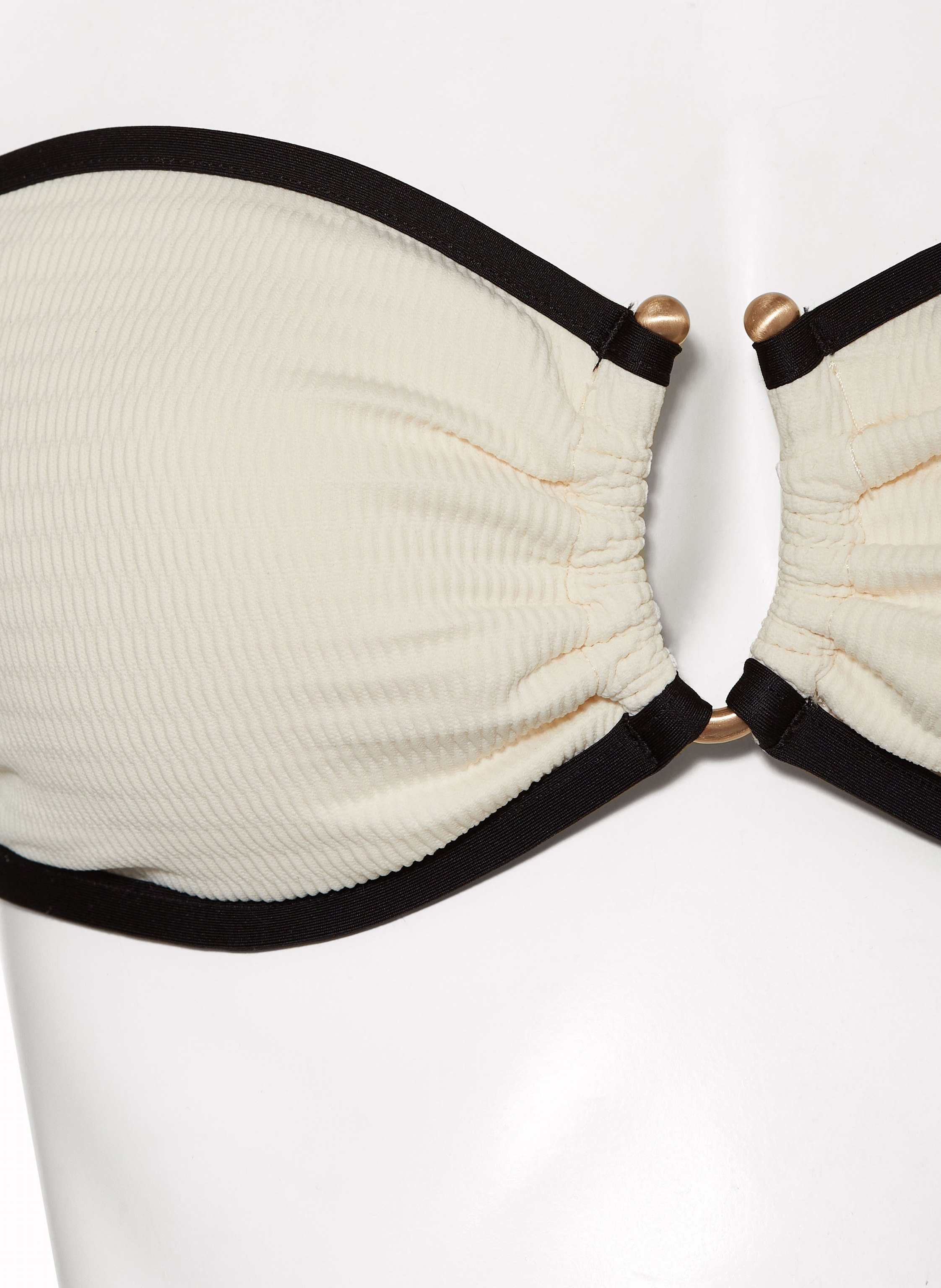 Thumbnail - Seafolly Bandeau-Bikini-Top Beach Bound weiss