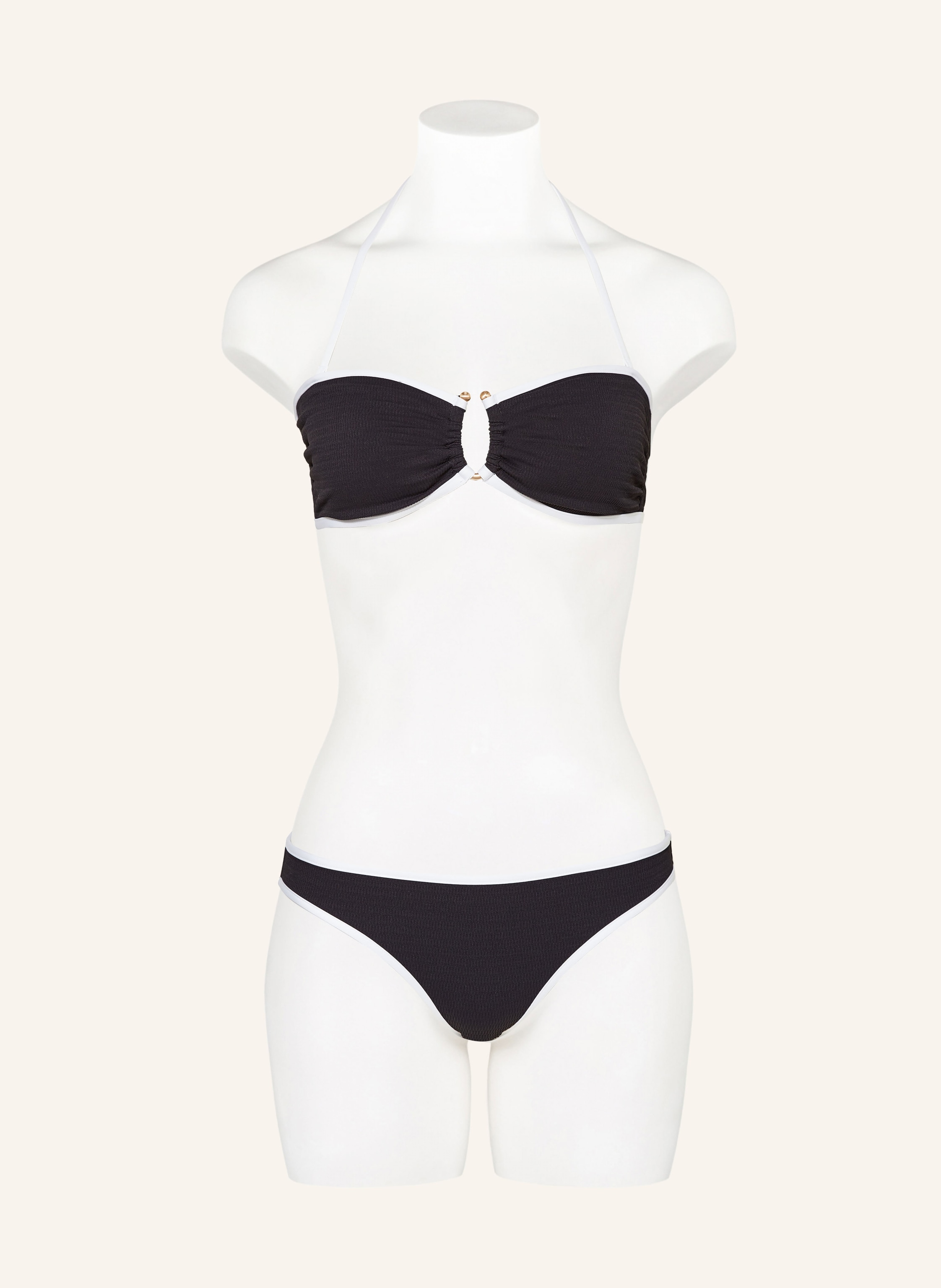 Thumbnail - Seafolly Bandeau-Bikini-Top Beach Bound schwarz