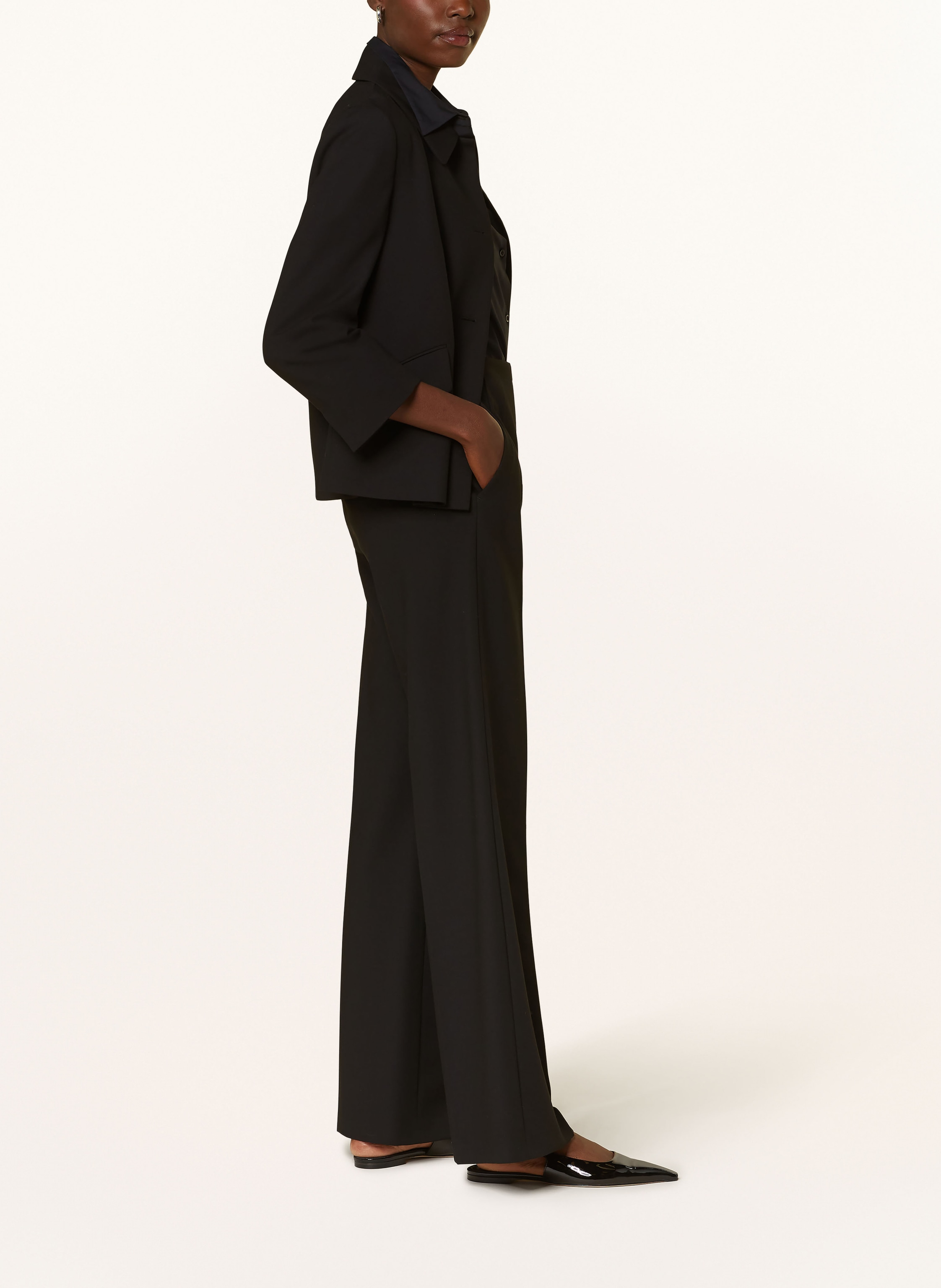 Thumbnail - Windsor. Marlenehose schwarz