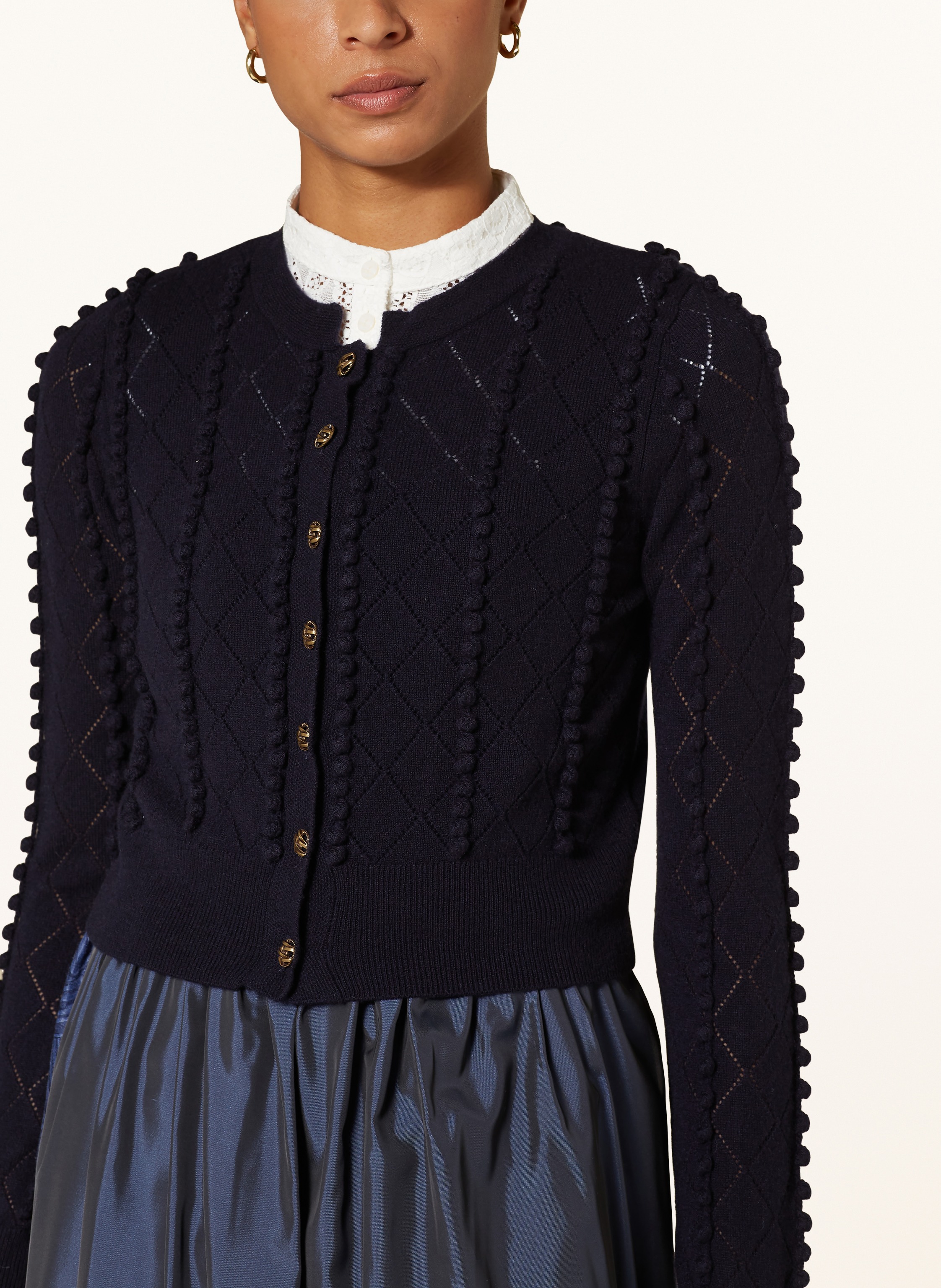 Thumbnail - Kinga Mathe Strickjanker Aus Cashmere blau