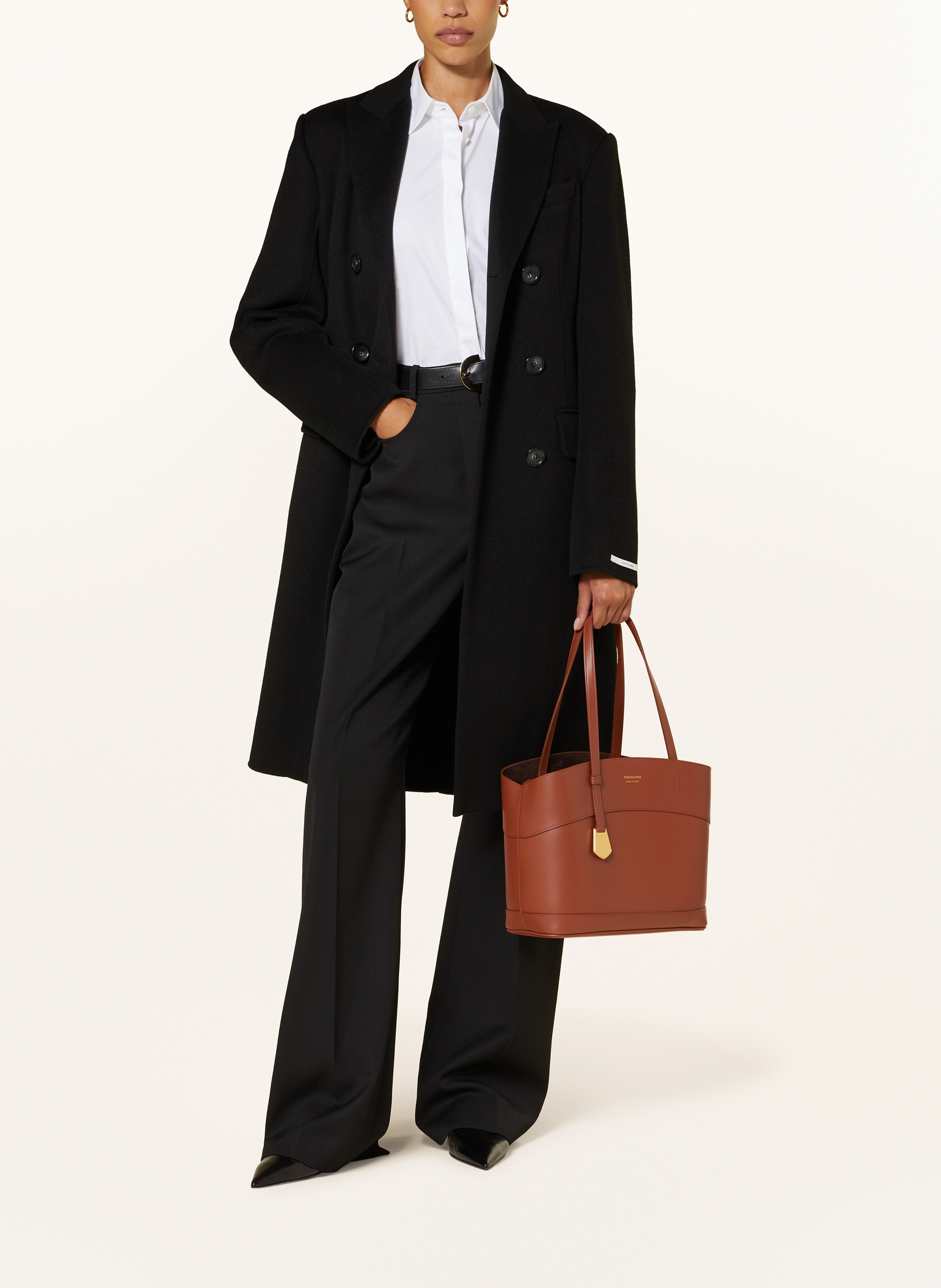 Thumbnail - Ferragamo Shopper Charming Mit Pouch braun