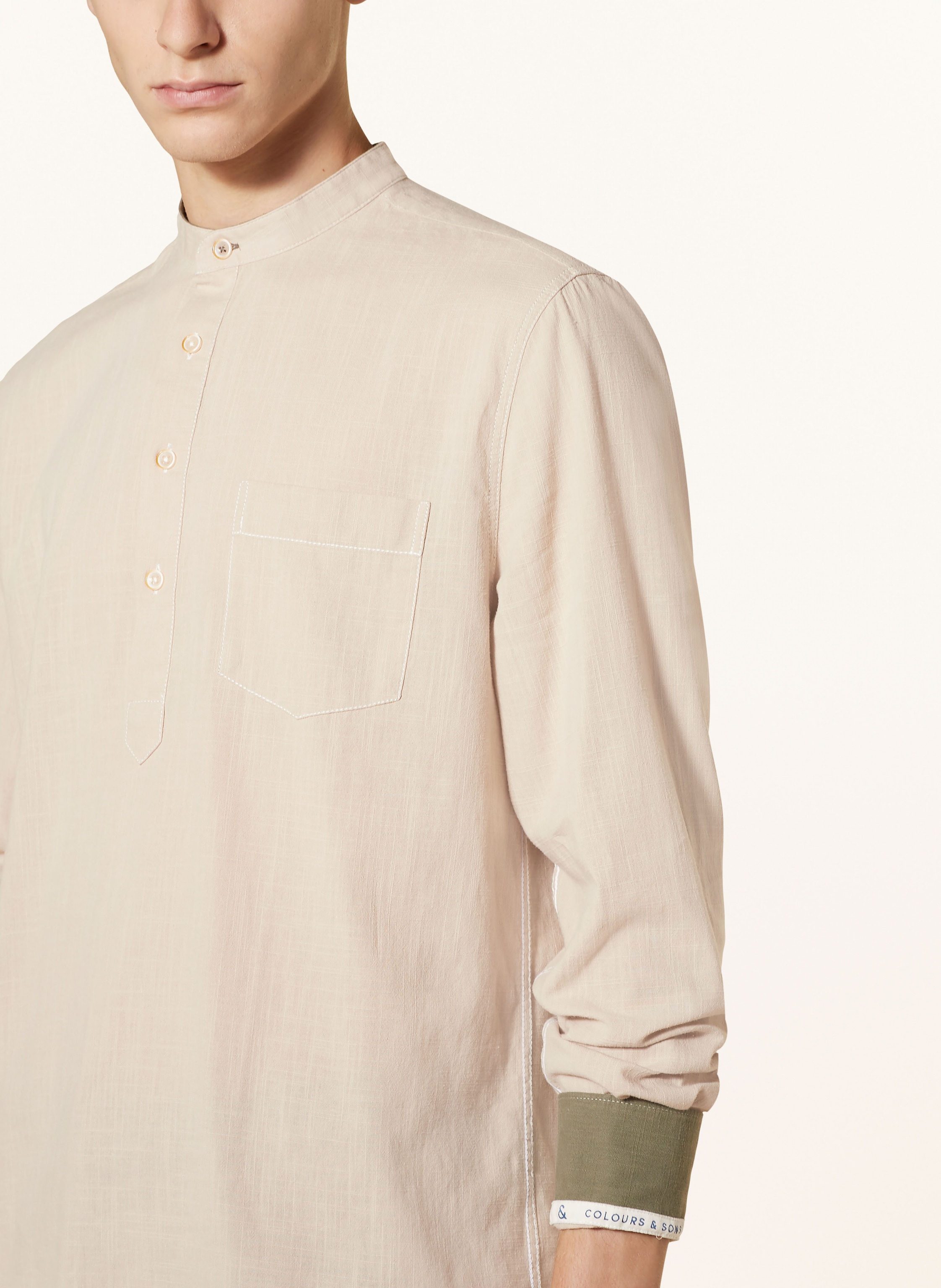 Thumbnail - Colours & Sons Hemd Comfort Fit beige