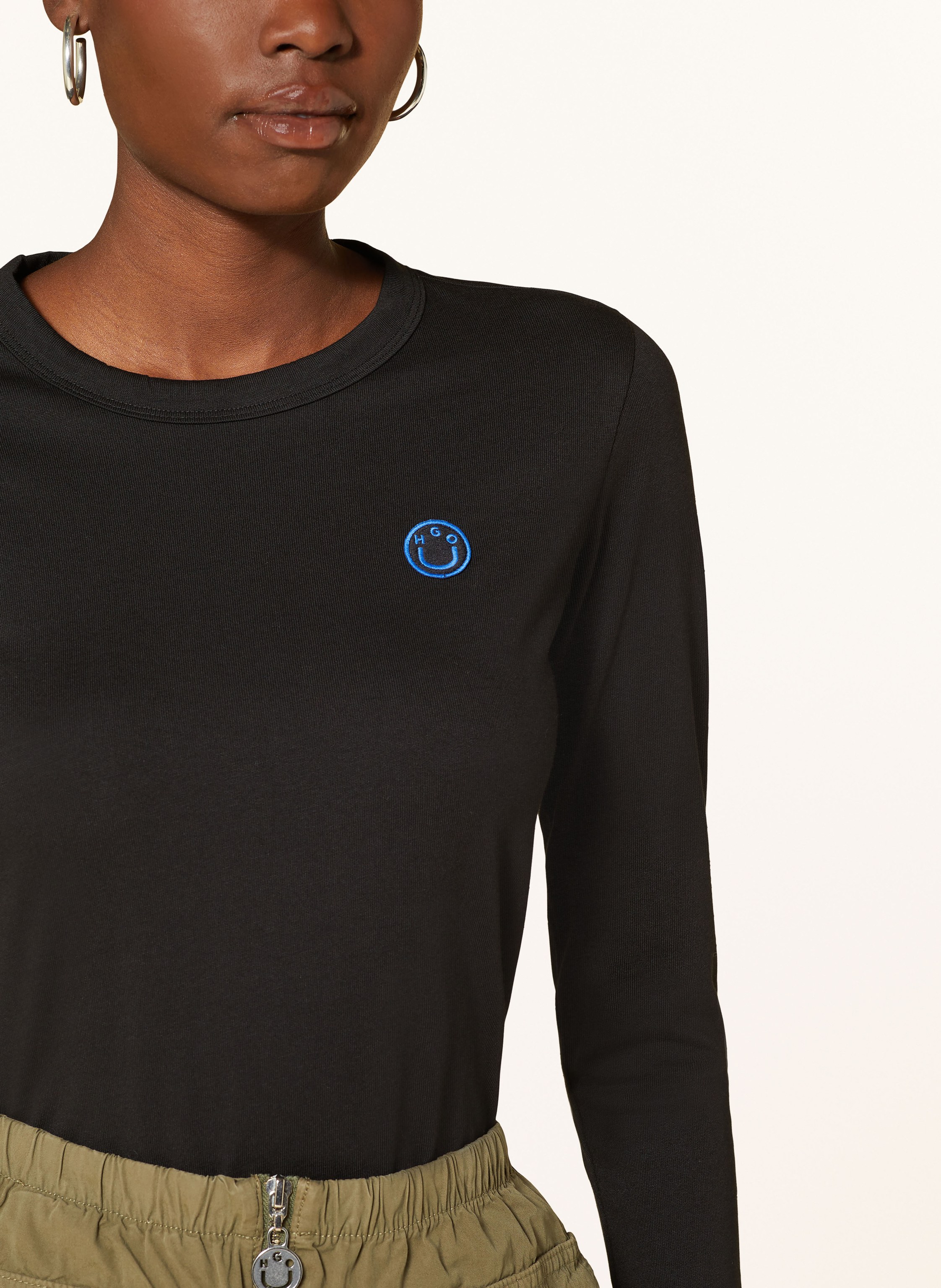 Thumbnail - Hugo Longsleeve Daliria schwarz