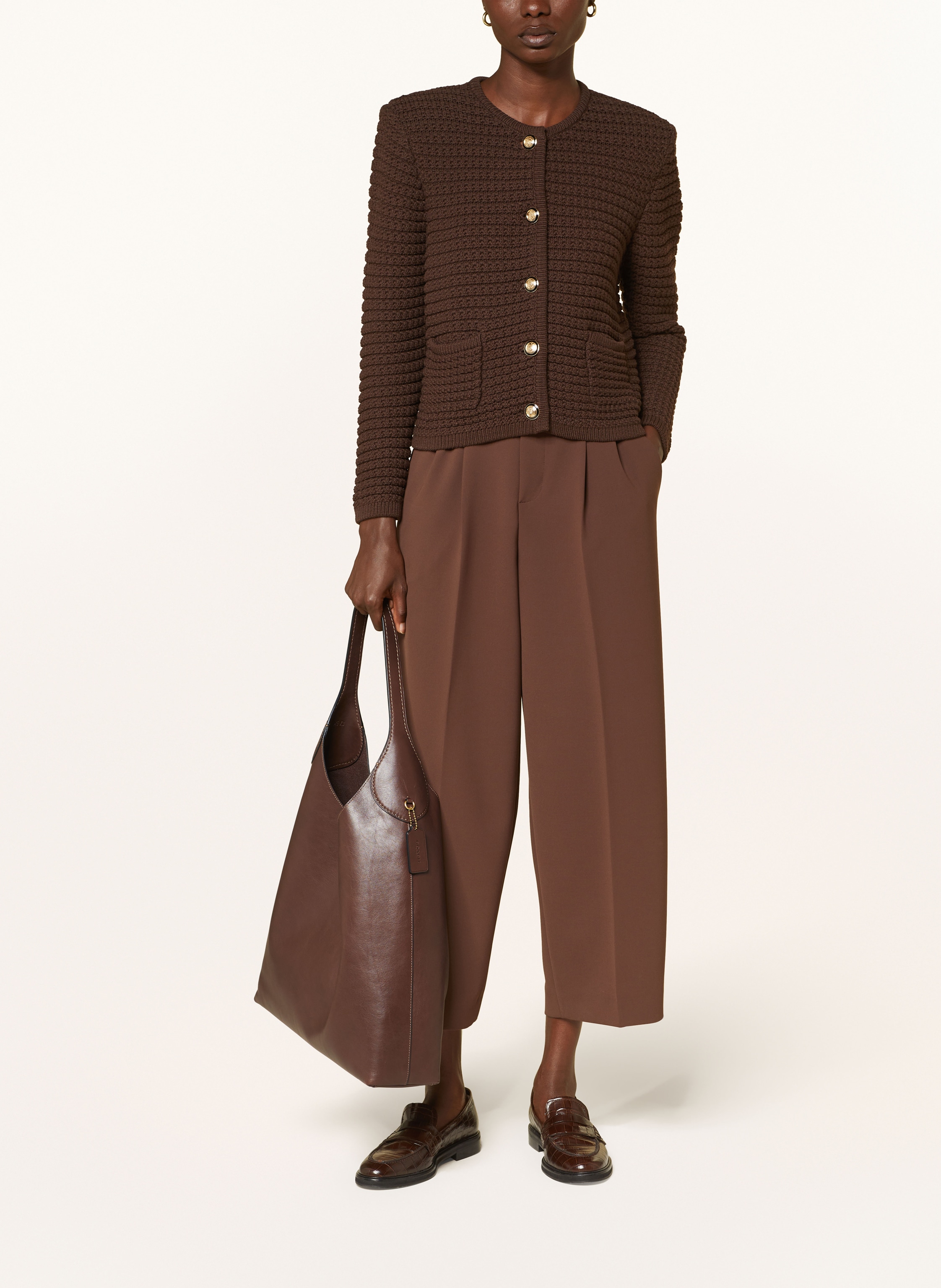 Thumbnail - Coach Beuteltasche Brooklyn braun